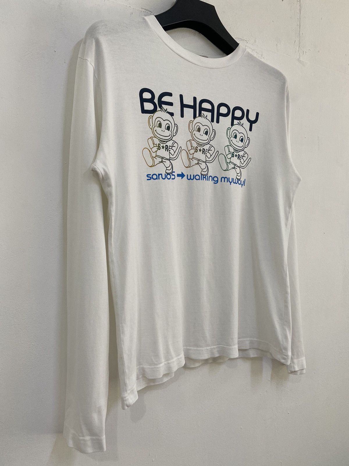 Japanese Brand × Rap Tees 💥VINTAGE Y2K GRASS HITCHER 3 APES SOROU-5 LONG SLEEVE Size US M / EU 48-50 / 2 - 3 Thumbnail