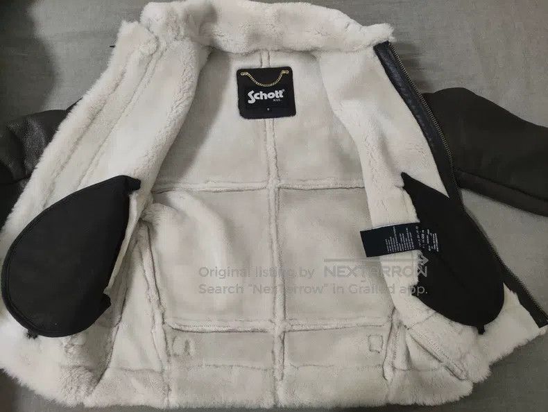 Schott Schott Fur integrated B3 leather jacket Size US S / EU 44-46 / 1 - 3 Thumbnail
