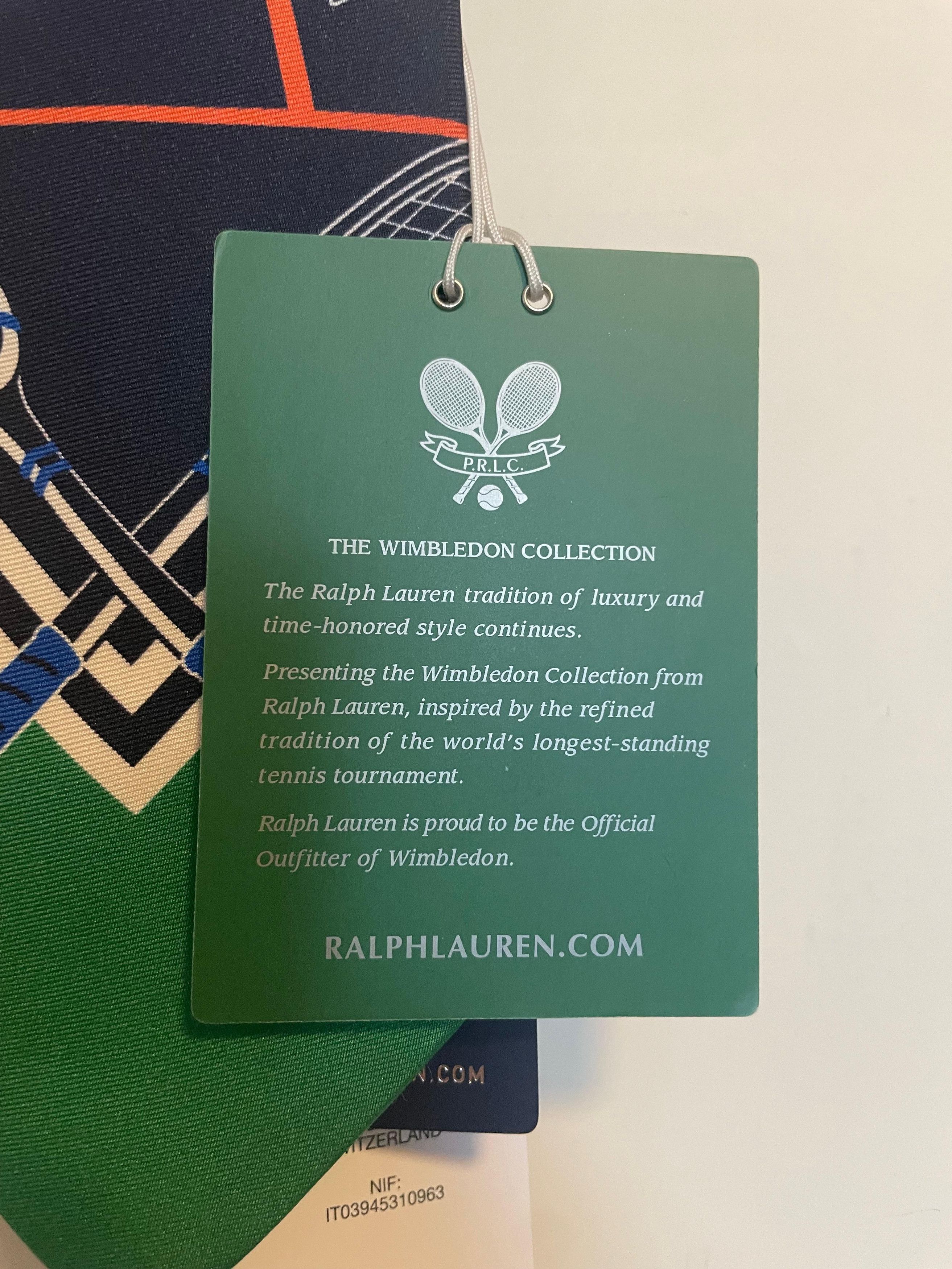 Polo Ralph Lauren Polo Ralph Lauren - Wimbledon Silk Tie Tennis Match - OS Size ONE SIZE - 3 Thumbnail