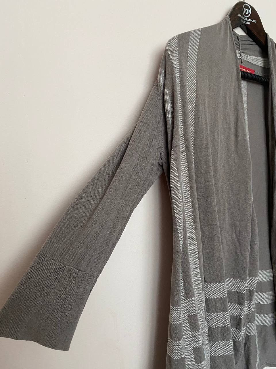 Burberry Women's Burberry Nova Check Silk/Lino Cardigan Size M Size M / US 6-8 / IT 42-44 - 3 Thumbnail