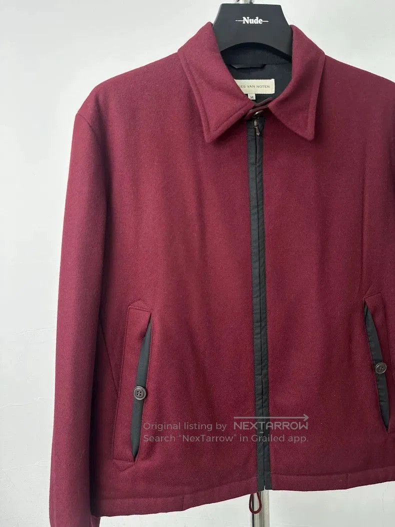 Dries Van Noten Dries Van Noten Boston Red Wool Jacket. Size US L / EU 52-54 / 3 - 3 Thumbnail