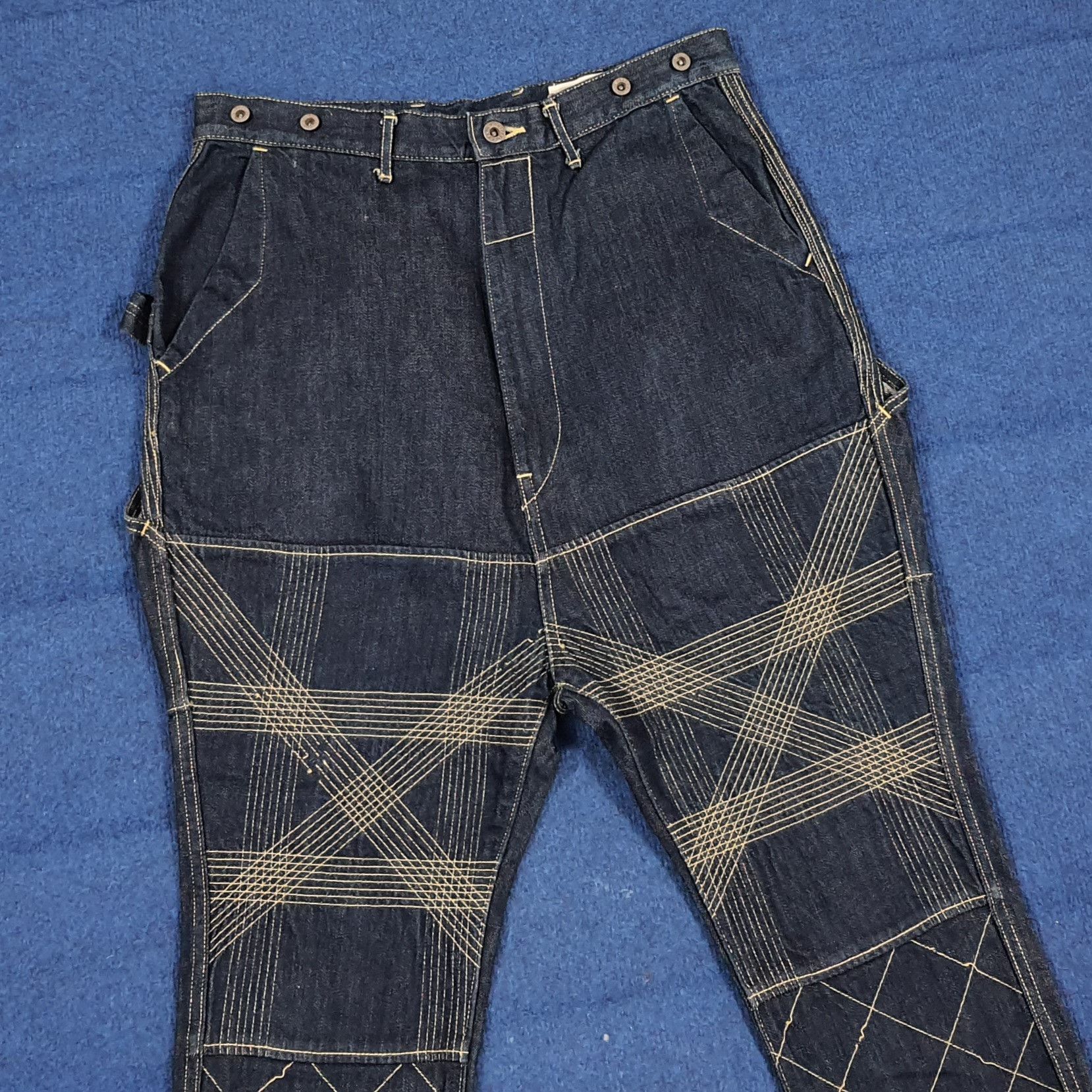 Kapital Vintage KAPITAL Japan Denim Monkey Stitching Pants C297N20 Size US 32 / EU 48 - 2 Thumbnail