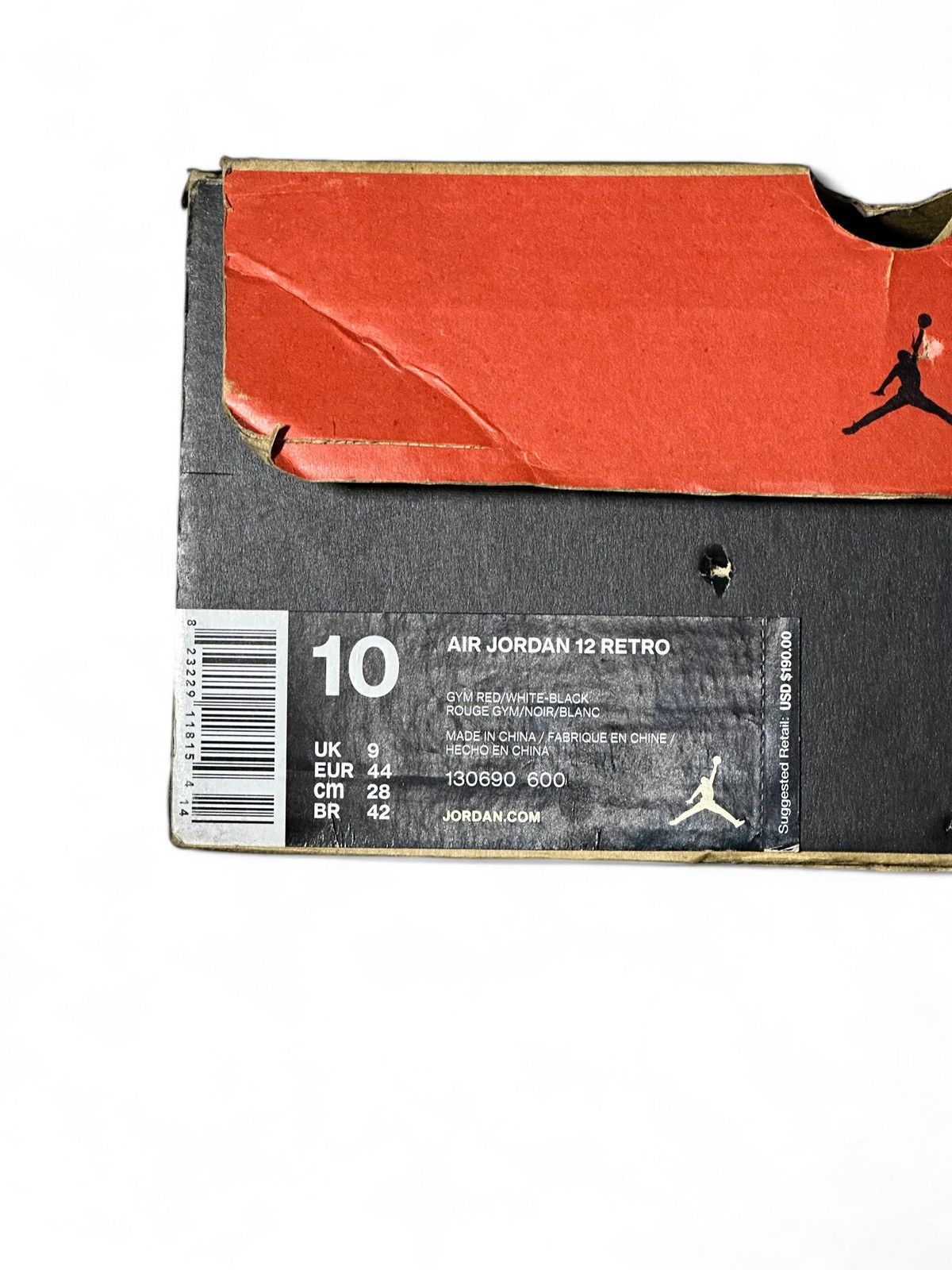Jordan Brand AIR JORDAN RETRO 12 GYM RED Size US 10 / EU 43 - 14 Thumbnail