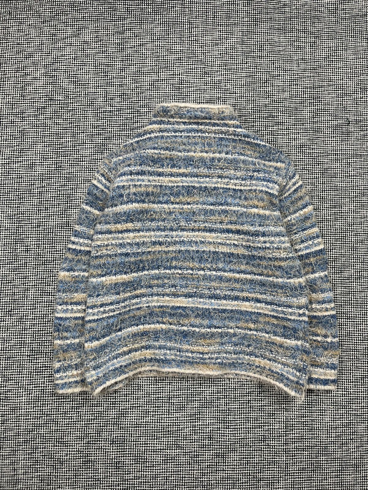 Vintage mohair stripes fuzzy sweater like Marni Acne style