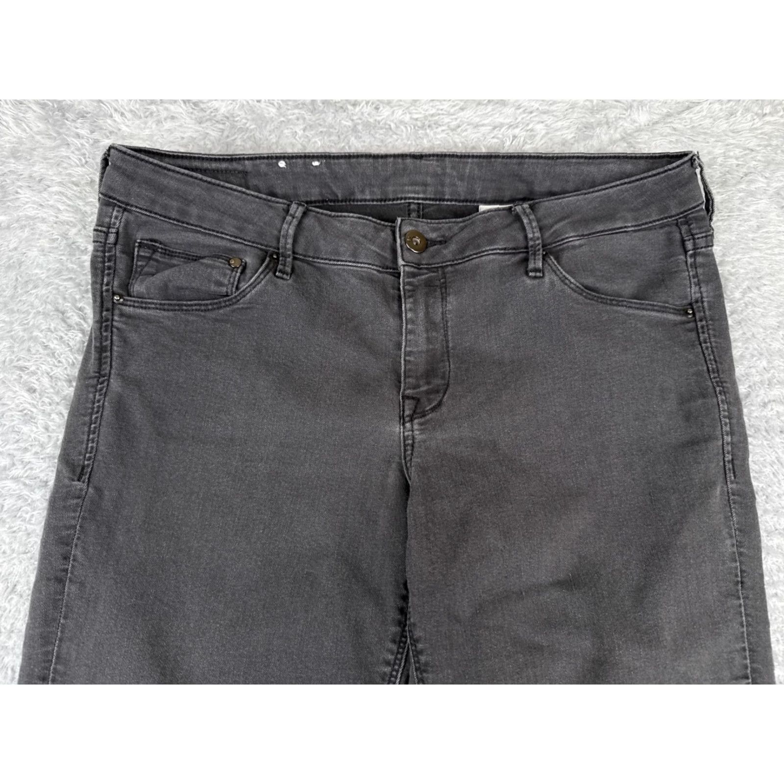 Vintage Vintage Black Cotton Blend Skinny Jeans Women 32 Low Rise Studded Distressed 33 Inseam Size 24" / US 00 / IT 34 - 4 Thumbnail
