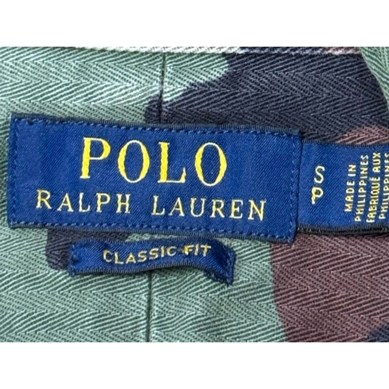 Polo Ralph Lauren Small Polo Ralph Lauren Camo Shirt Epaulettes Pleated Size US S / EU 44-46 / 1 - 8 Thumbnail