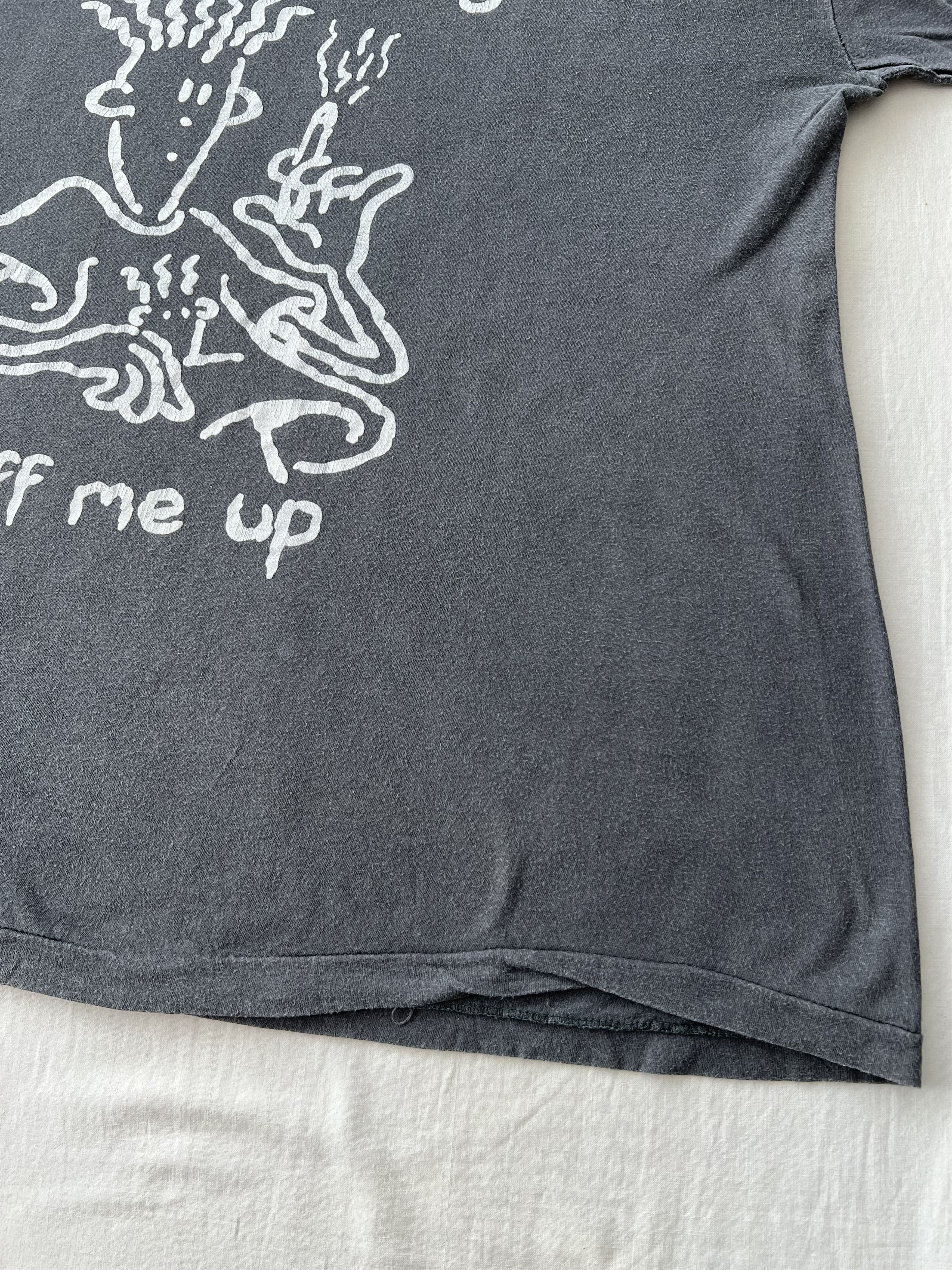 Cartoon Network Vintage 90s Fido Dido Cartoon Sun Faded Black T-shirt Size US L / EU 52-54 / 3 - 6 Thumbnail