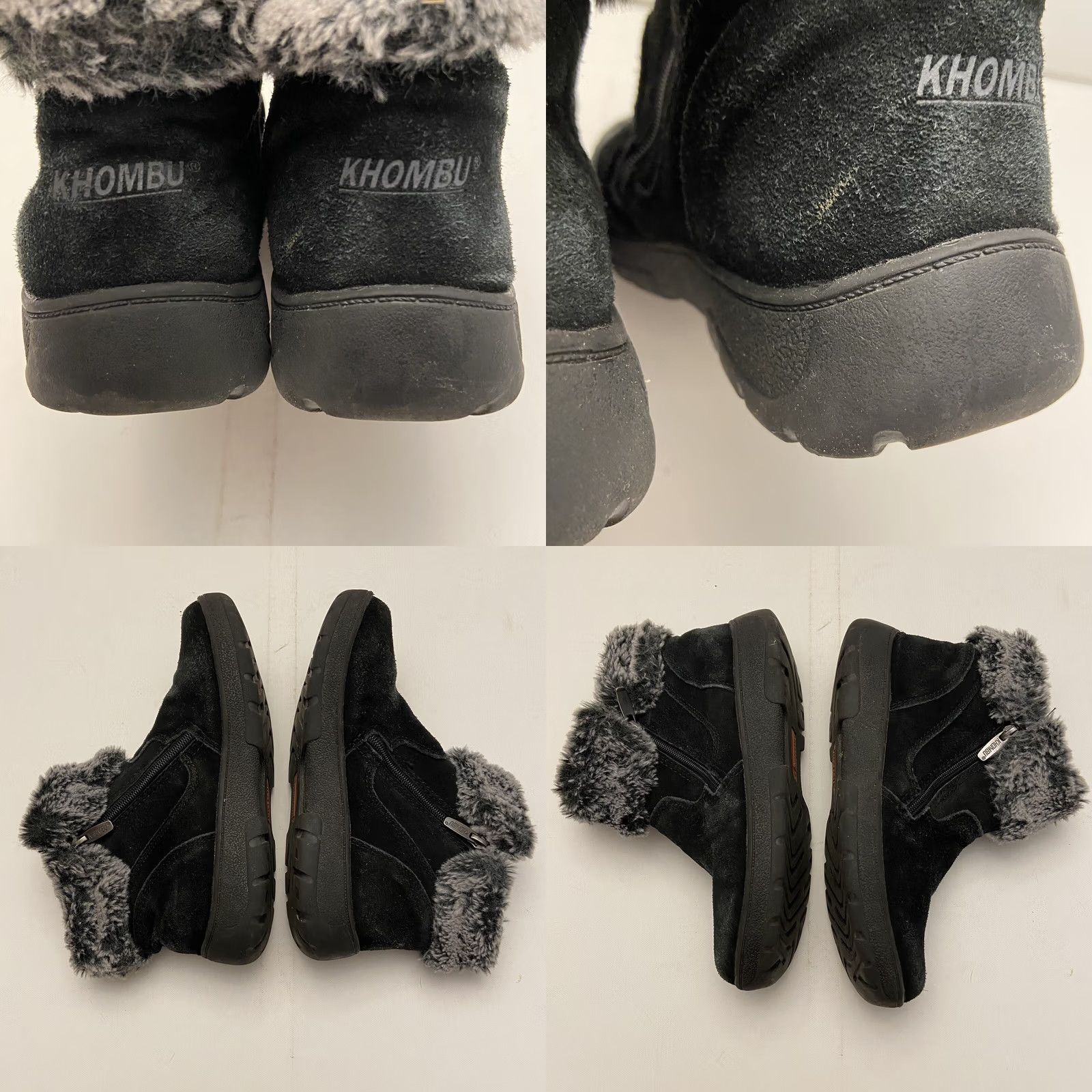 Vintage Khombu Jessica 1323908 Snow Boots Women’s Size 8 Black Suede Faux Fur Winter Breast Gray Faux Fur Lining Suede Upper Size US 8 / IT 38 - 9 Thumbnail