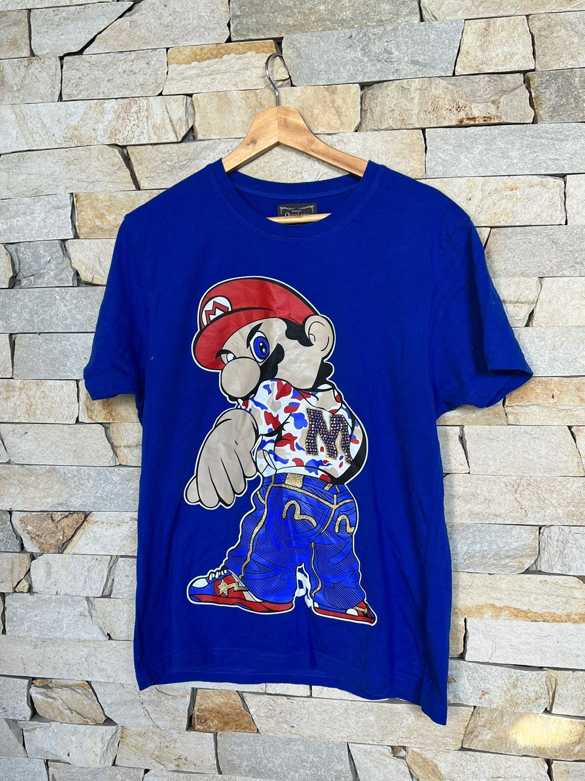 Vintage RARE🤑 Mario Vintage Bape Evisu Y2k Sk8 Big Logo T-Shirt Size US M / EU 48-50 / 2 - 1 Thumbnail