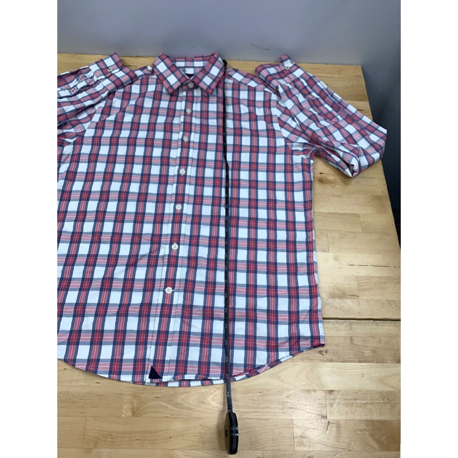 UNTUCKit UNTUCKit Button Up Shirt Mens M Plaid Long Sleeve Casual Slim Button-Up Multicolor Regular 8939 Size US M / EU 48-50 / 2 - 3 Thumbnail