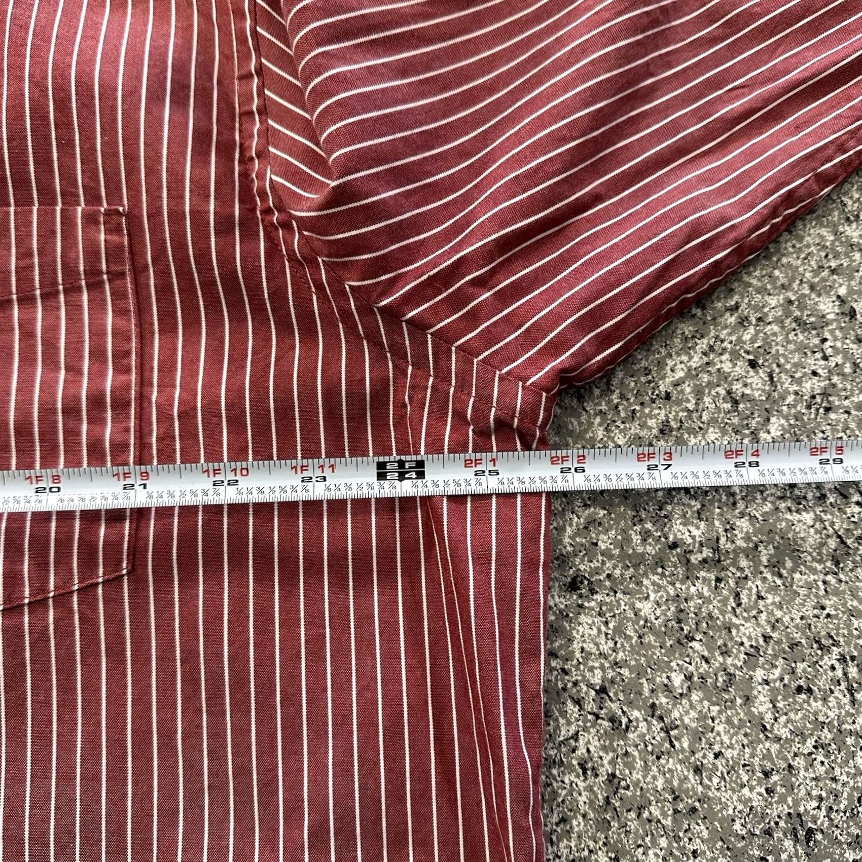 Gap Gap Shirt Men 2XL Red Striped Button-Up Collared XXl Long Sleeve Casual Workwear Size US XXL / EU 58 / 5 - 4 Thumbnail