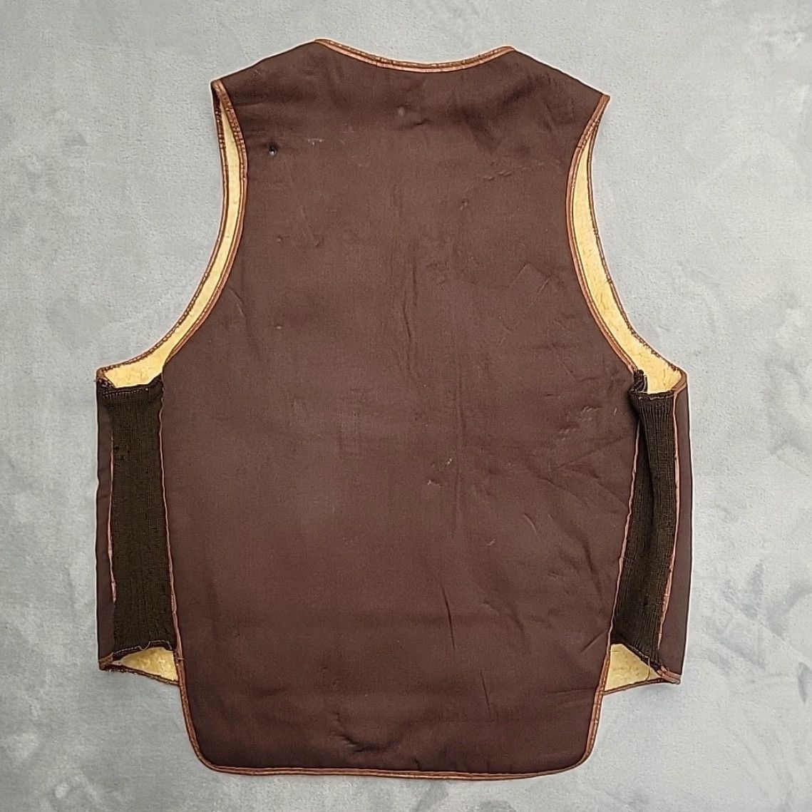 Vintage VINTAGE Shearling Vest Mens M Brown Wool Lining Western Ranch Workwear 70s Zip Zipper Cowboys Cowboys Mens Size US M / EU 48-50 / 2 - 4 Thumbnail