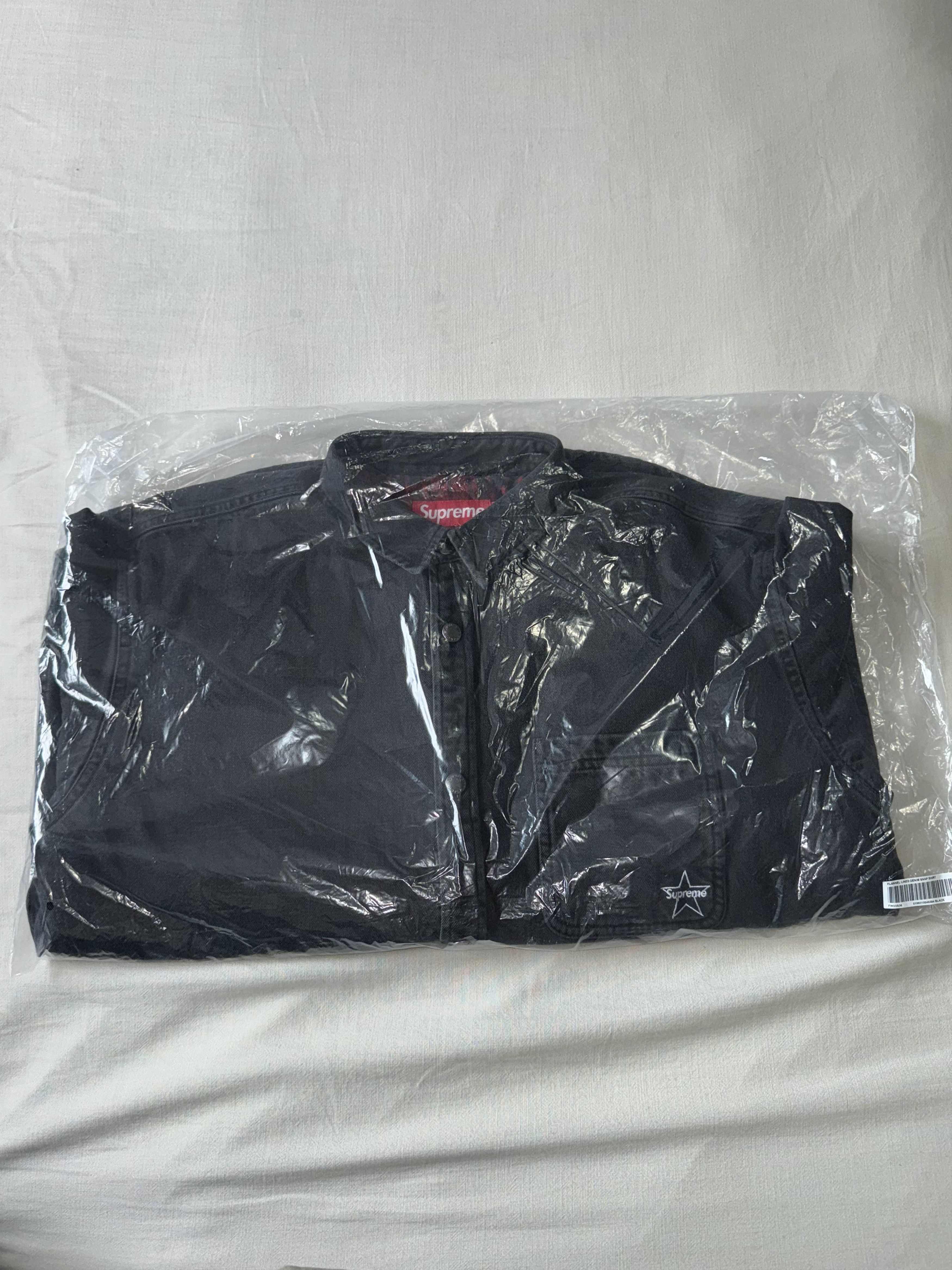 Supreme Supreme Quilted Denim Snap Shirt - Black Size US M / EU 48-50 / 2 - 4 Thumbnail