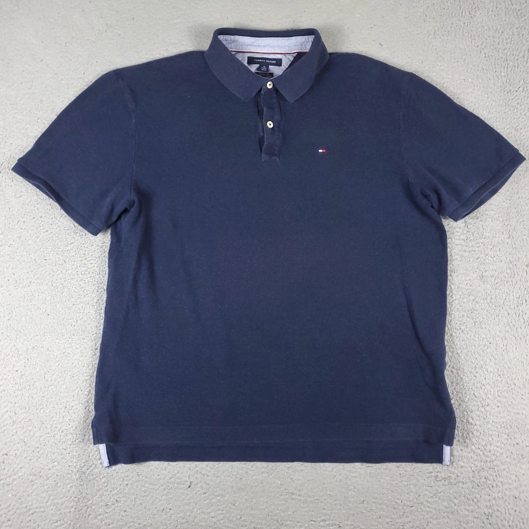 Tommy Hilfiger Tommy Hilfiger Polo Shirt Men's XL Blue Casual Short Sleeve Solid Size US XL / EU 56 / 4 - 2 Thumbnail
