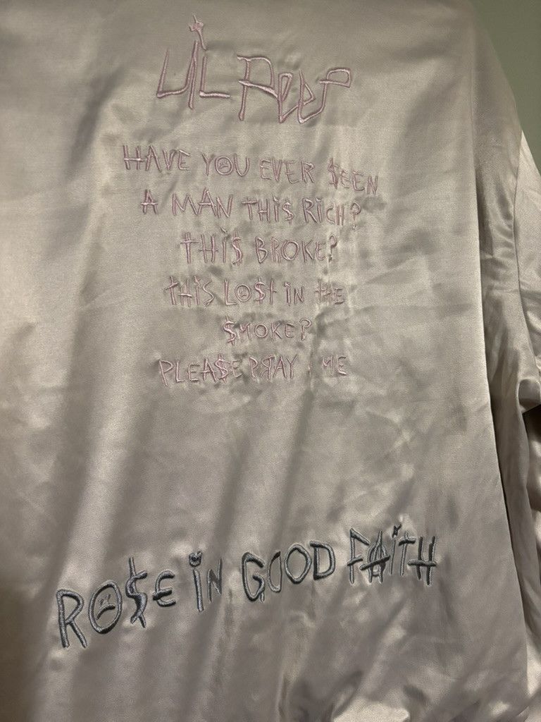 Lil Peep × ROSE IN GOOD FAITH 2020 HIGH SCHOOL BOMBER - RARE LIMITED SOLD OUT Size US XL / EU 56 / 4 - 9 Thumbnail