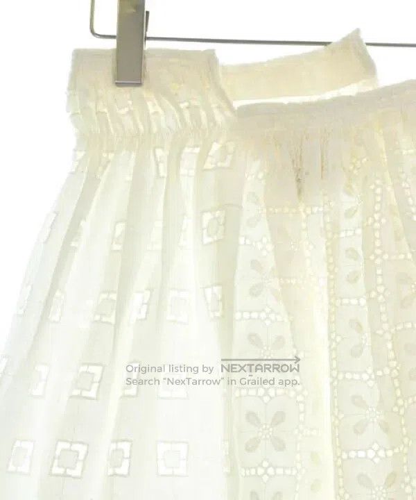 Comme des Garcons Comme Des Garcons size S Vintage White Lace Knee-length Sk Size 22" - 3 Thumbnail
