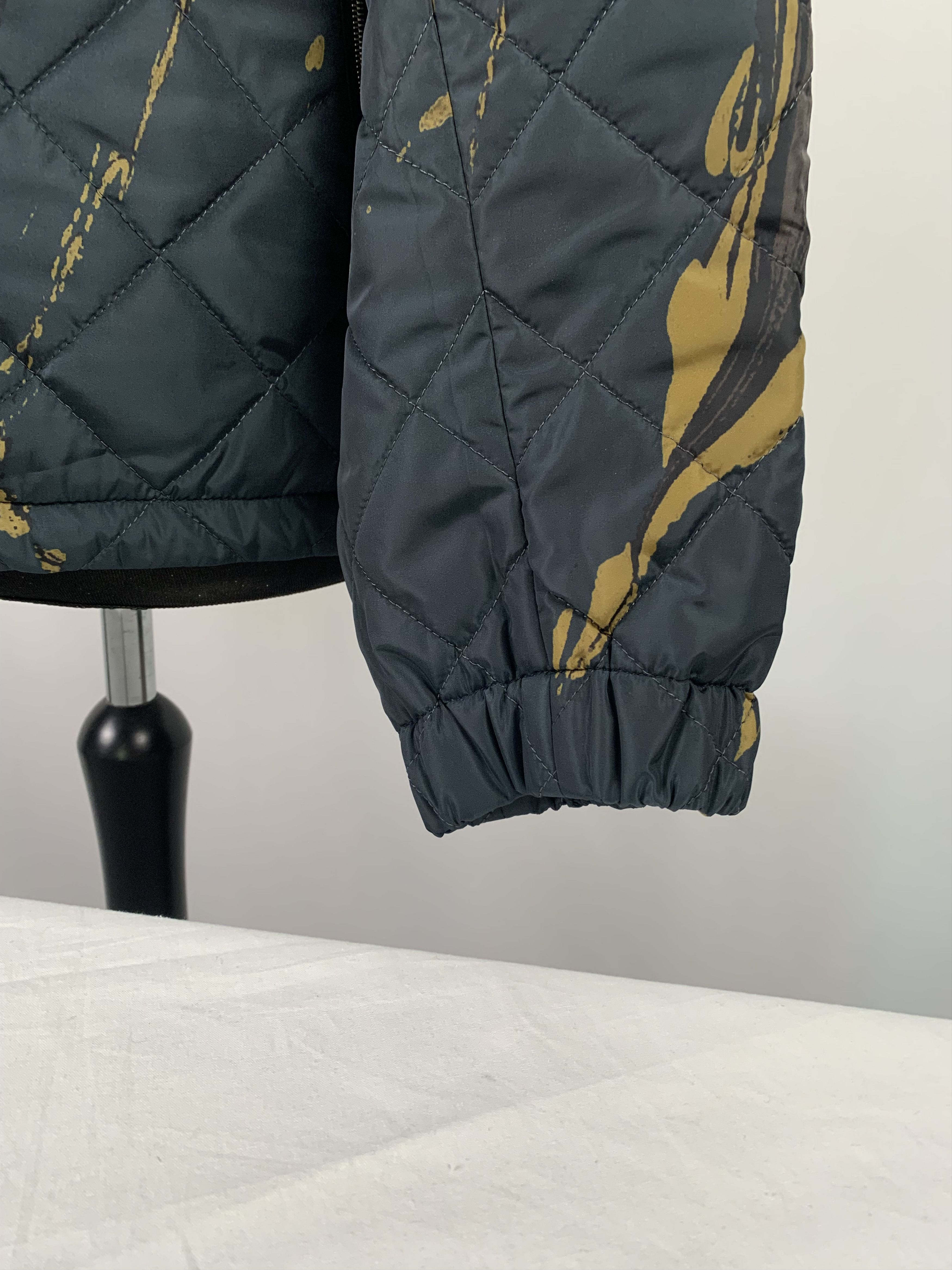 Dries Van Noten Dries Van Noten Marbled Green Light Puffa Jacket Size US L / EU 52-54 / 3 - 8 Thumbnail
