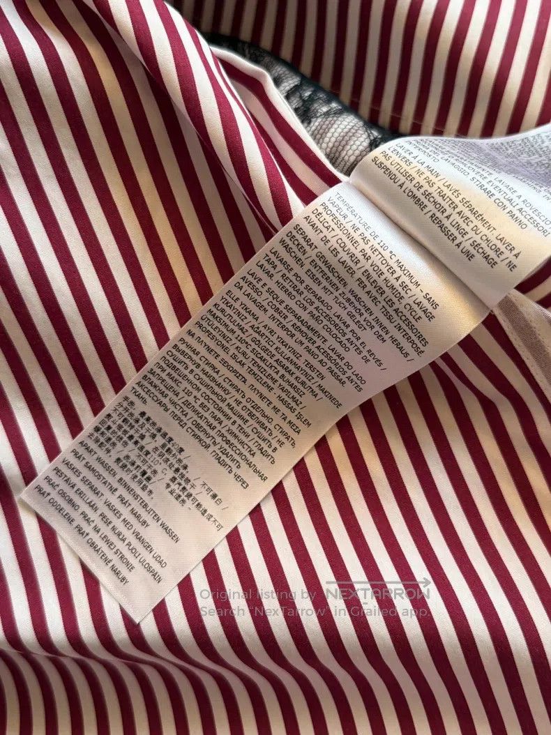 Maison Margiela Maison Margiela Size 41 Striped stitched lapel shirt Size S / US 4 / IT 40 - 7 Thumbnail