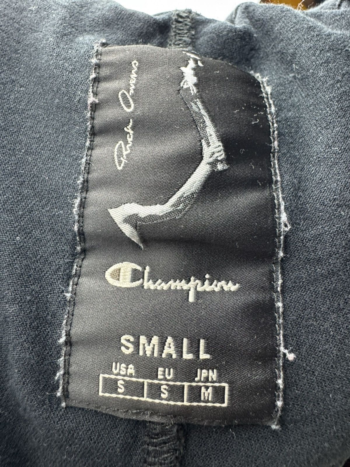 RICK OWENS X CHAMPION LOGO BOXER SHORTS Size Small