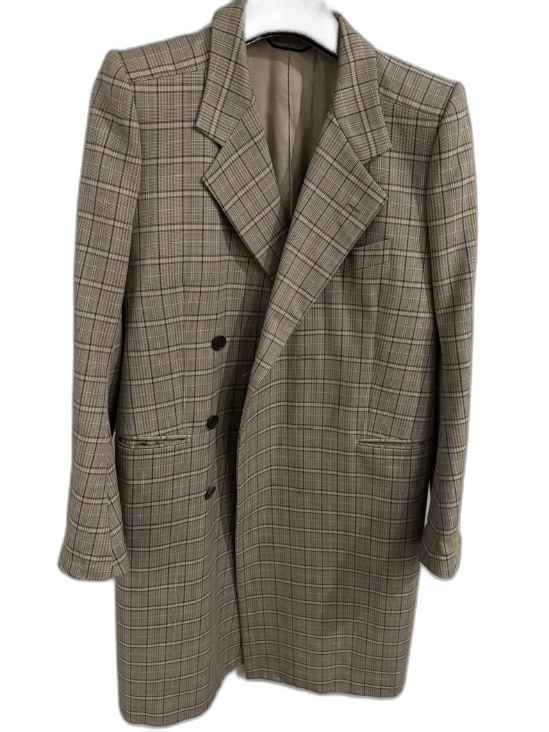 Balenciaga Balenciaga Checked Long Coat Size US L / EU 52-54 / 3 - 1 Thumbnail
