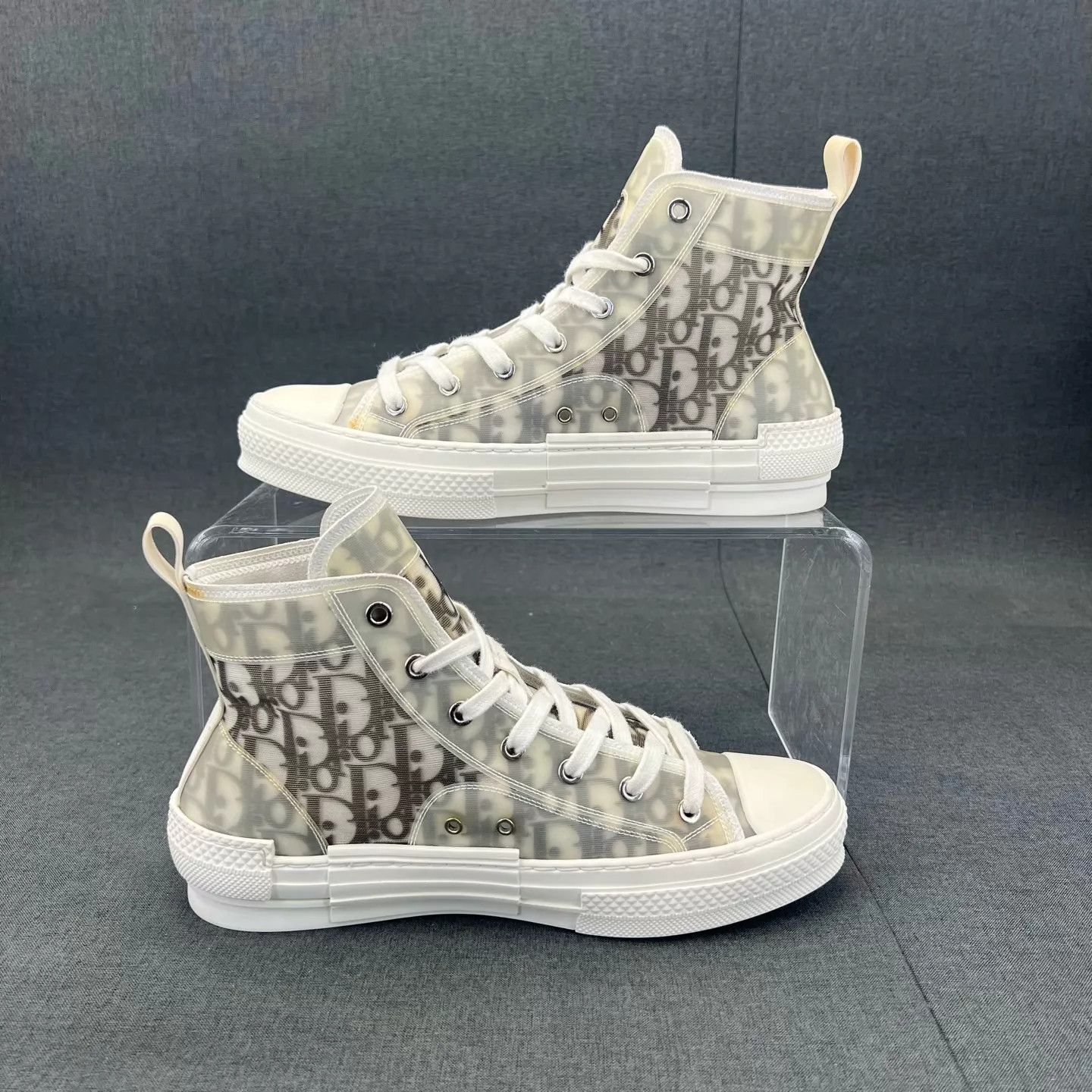 Dior Dior B23 Black White All-Over Print Sneakers 40 New Boxed Size US 7 / EU 40 - 6 Thumbnail