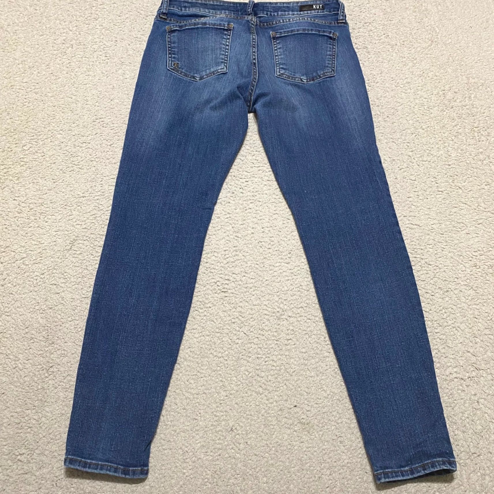 Vintage KUT from the Kloth Jeans Womens 6P Blue Denim Mia Toothpick Skinny Low Rise Jeans? Size 28" / US 6 / IT 42 - 2 Thumbnail
