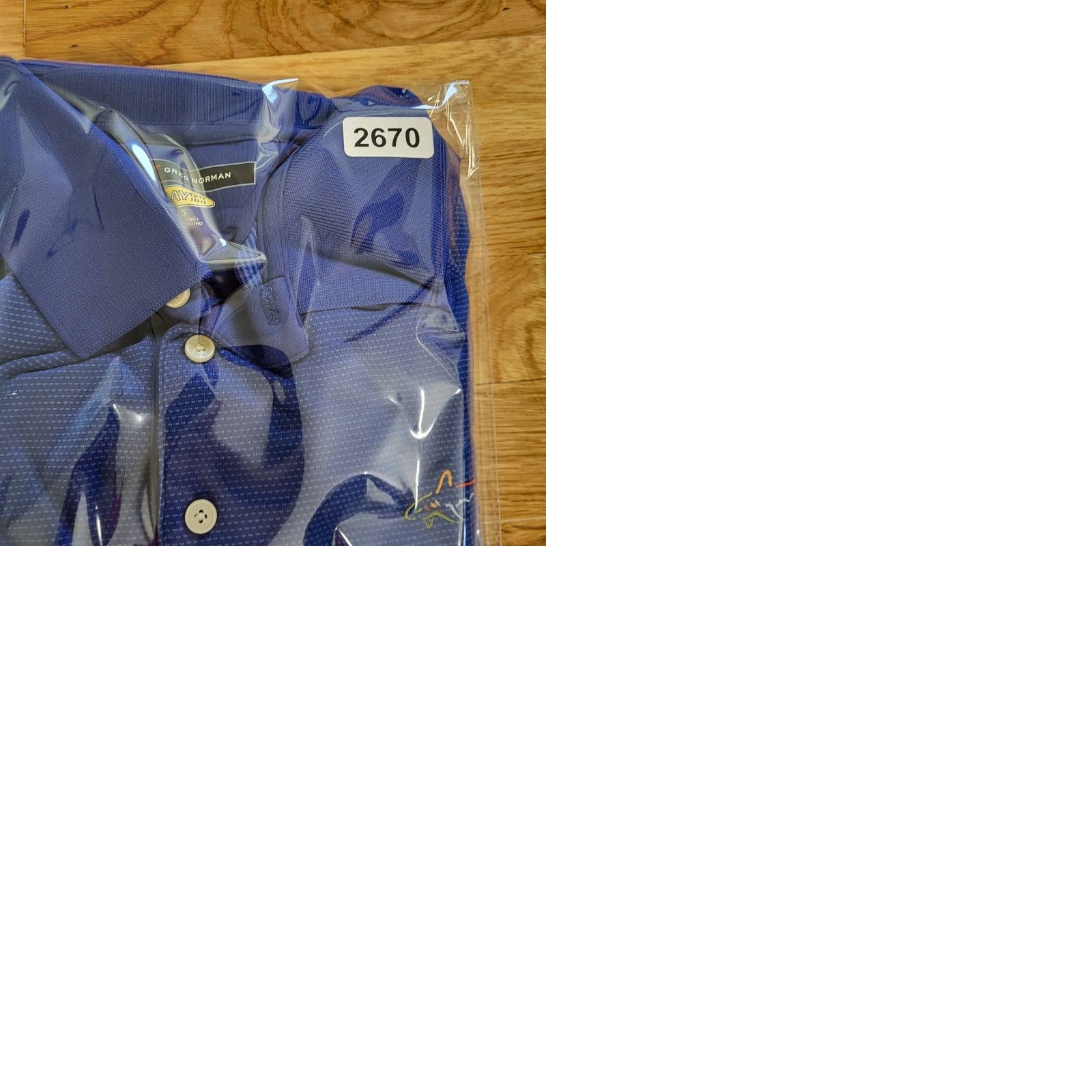 Vintage Greg Norman ML75 Play Dry Polo Shirt Mens Large Blue Striped Stretch Quick Dry Moisture Wicking Golf Polo Shirt Size US L / EU 52-54 / 3 - 9 Thumbnail
