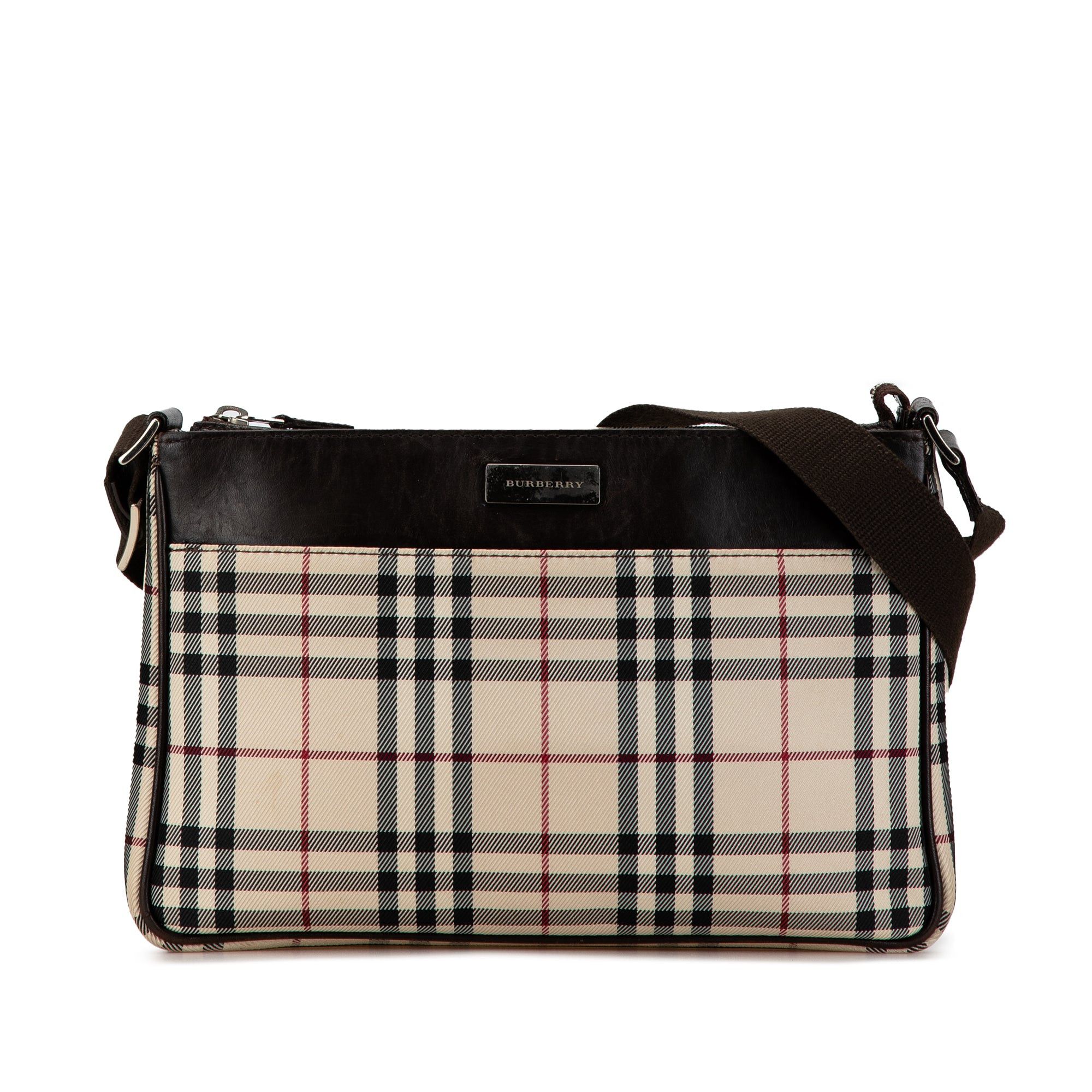 Burberry House Check Canvas Crossbody Size ONE SIZE - 1 Thumbnail