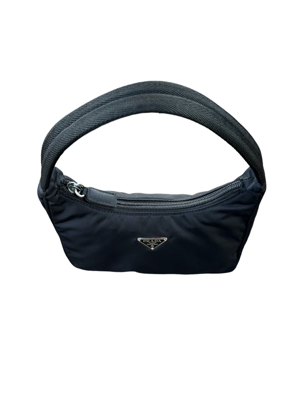 Prada AUTHENTIC PRADA MINI BLACK NYLON HOBO BAG Size ONE SIZE - 3 Thumbnail