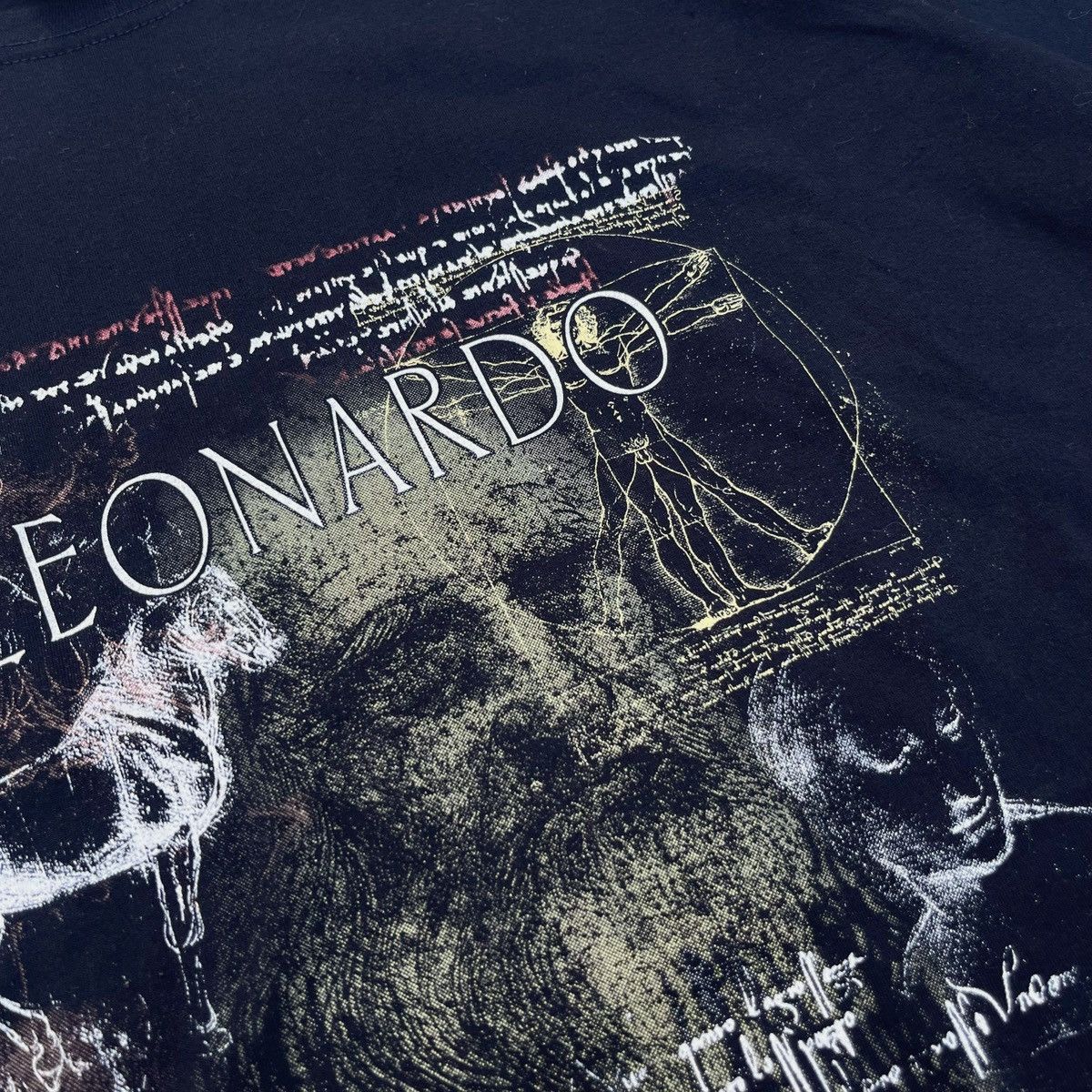 Arts & Science Leonardo Da Vinci 90s Art Nice Print Out Design Tee Rare Size US L / EU 52-54 / 3 - 5 Thumbnail