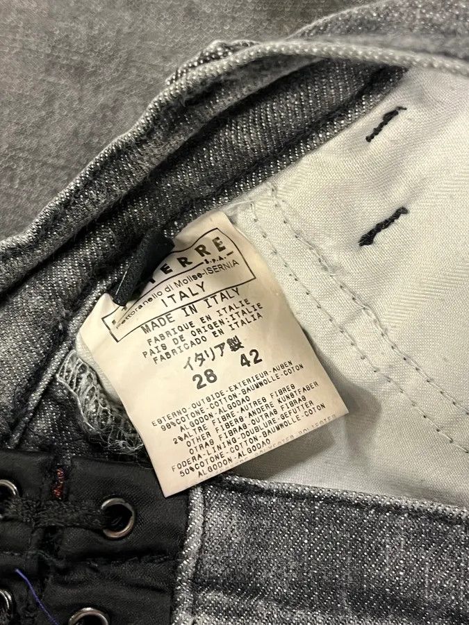 Dolce & Gabbana 2000s Dolce & Gabbana Bondage Corset Grey Denim Jeans Size US 28 / EU 44 - 10 Thumbnail