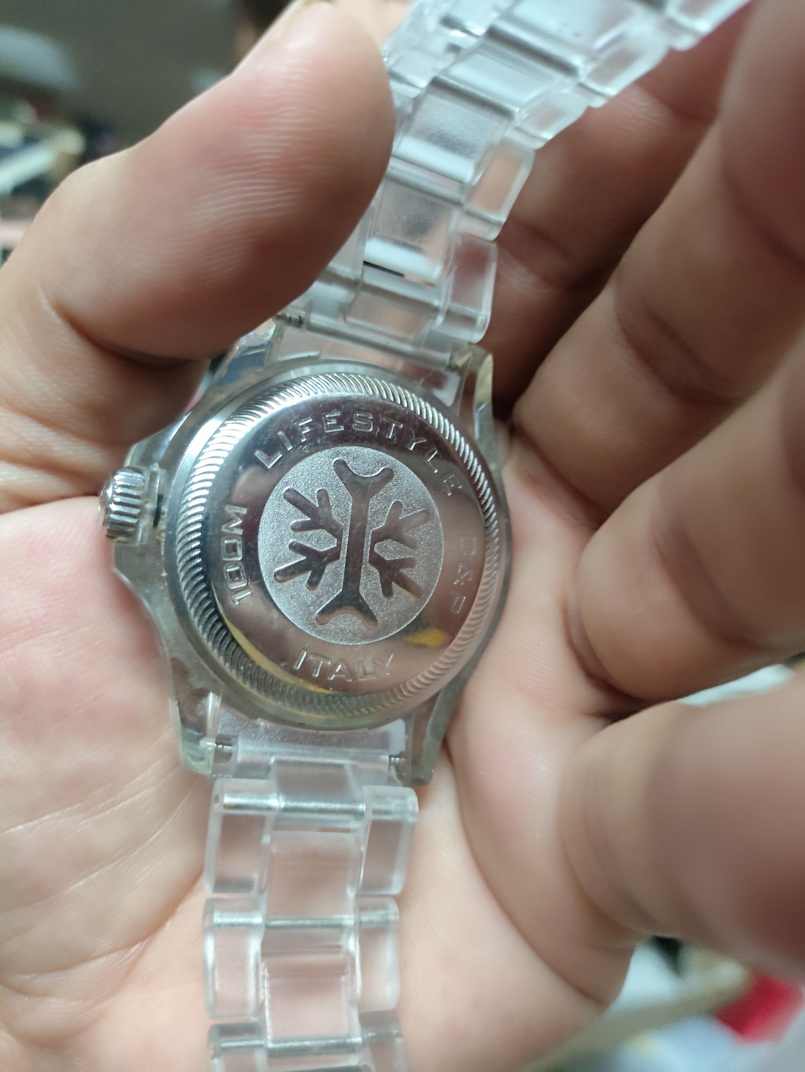 Japanese Brand × Vintage IKE ITALY LIFESTYLE WATCH. DESIGN RARE WITH CLEAR MATERIAL Size ONE SIZE - 2 Thumbnail