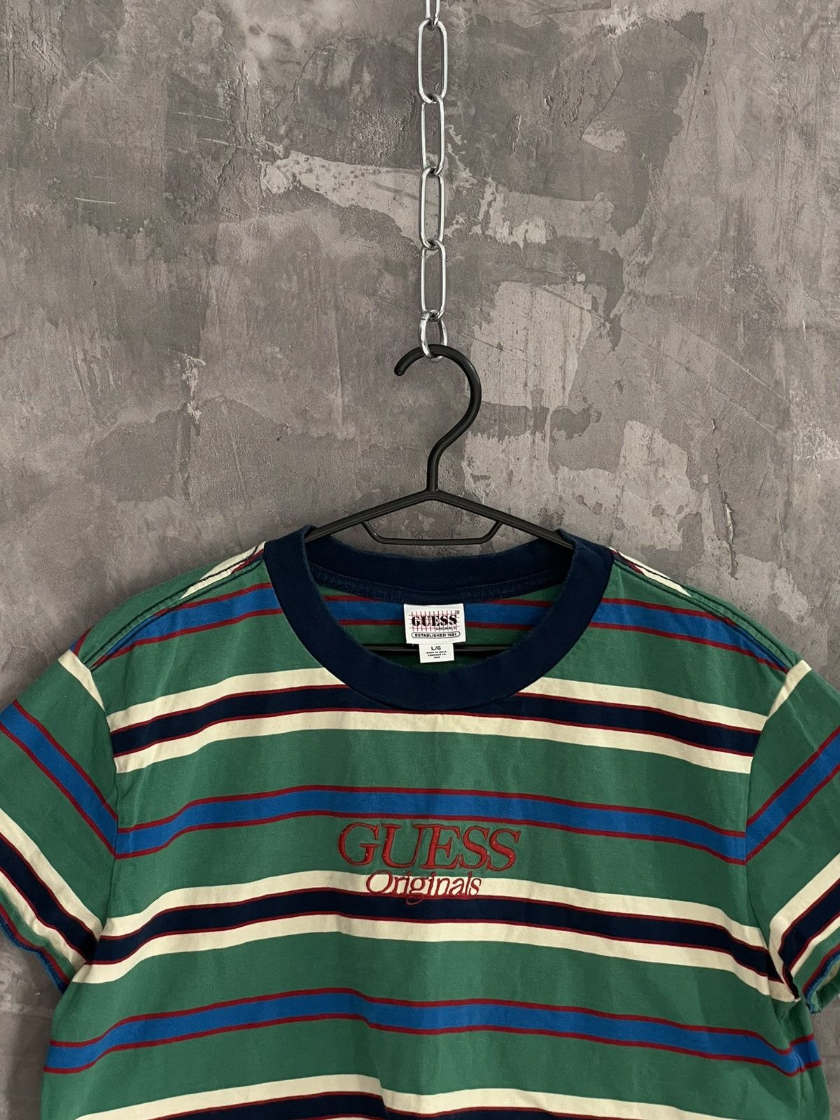 Guess Guess Y2K Glam Big Logo Avant Garde Cropped T shirt Size L / US 10 / IT 46 - 2 Thumbnail