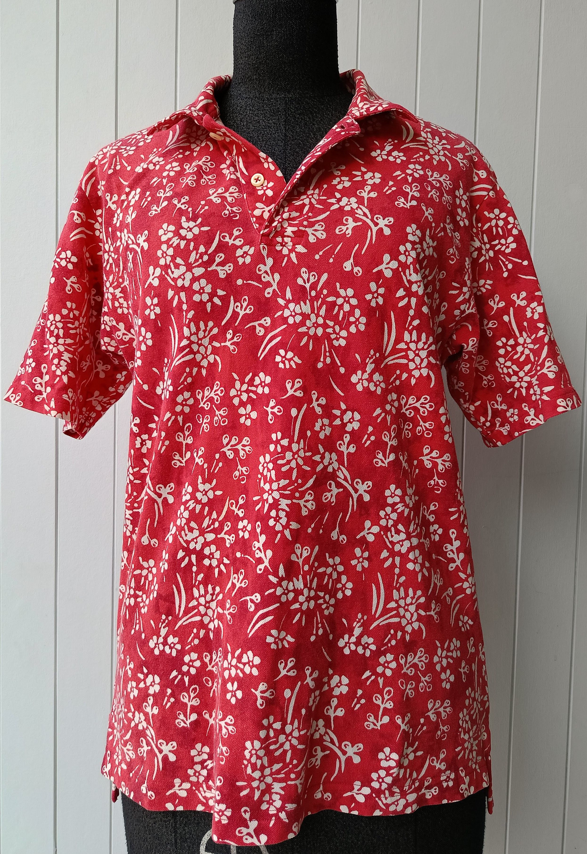 Polo Ralph Lauren POLO Ralph Lauren floral red 90's rare Madagascar shirt Size US S / EU 44-46 / 1 - 3 Thumbnail