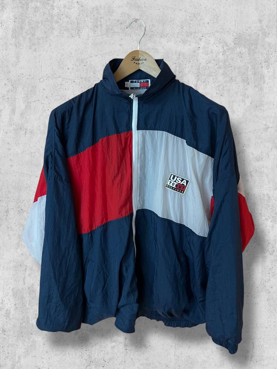 Tommy Hilfiger TOMMY HILFIGER USA Vintage Bomber NYLON TRACK Jacket Size US L / EU 52-54 / 3 - 2 Thumbnail