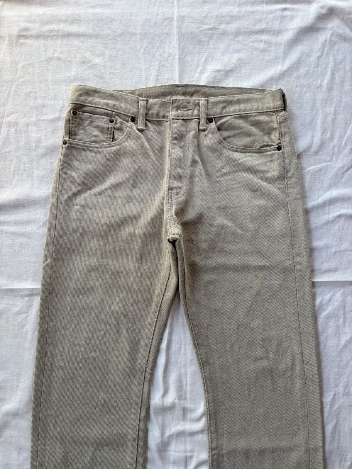 Kapital LEVIS 505 White Tab Loose Fit Distressed Denim Jeans Size US 33 - 2 Thumbnail