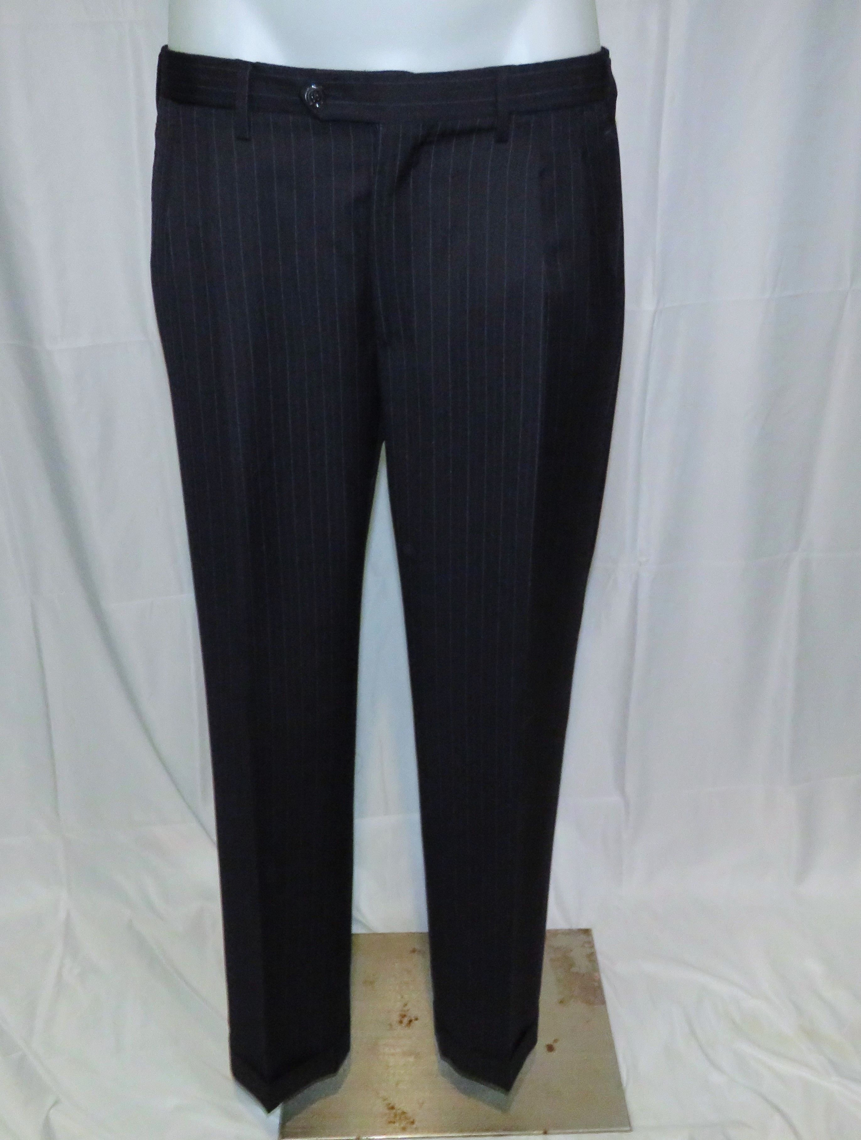 Other Marcello Vero by D'Avenza Navy Striped Two Button Suit 43R Size 44R - 14 Thumbnail