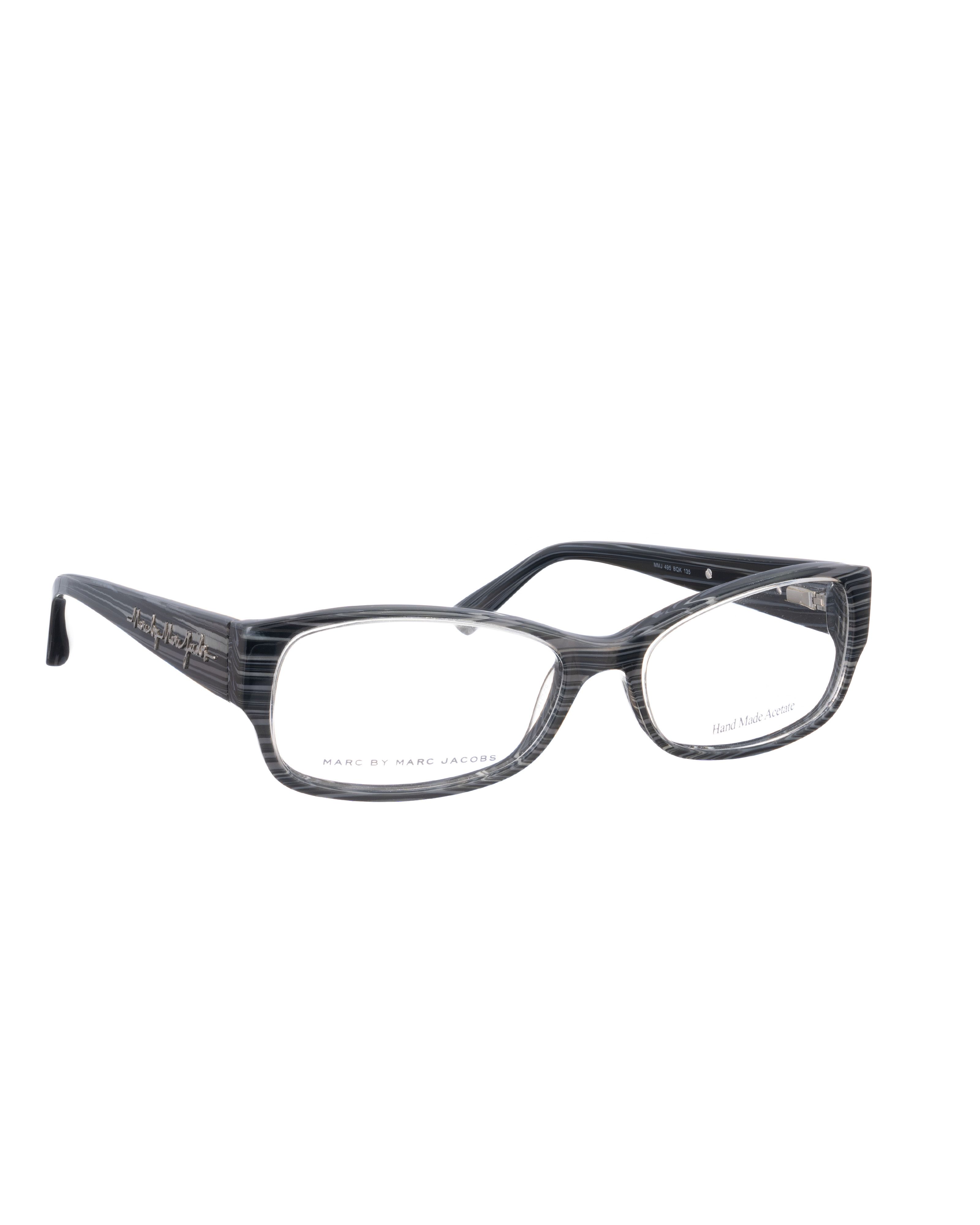 Marc by Marc Jacobs Marc by Marc Jacobs 00s Dark Striped Plastic Glasses Size ONE SIZE - 2 Thumbnail
