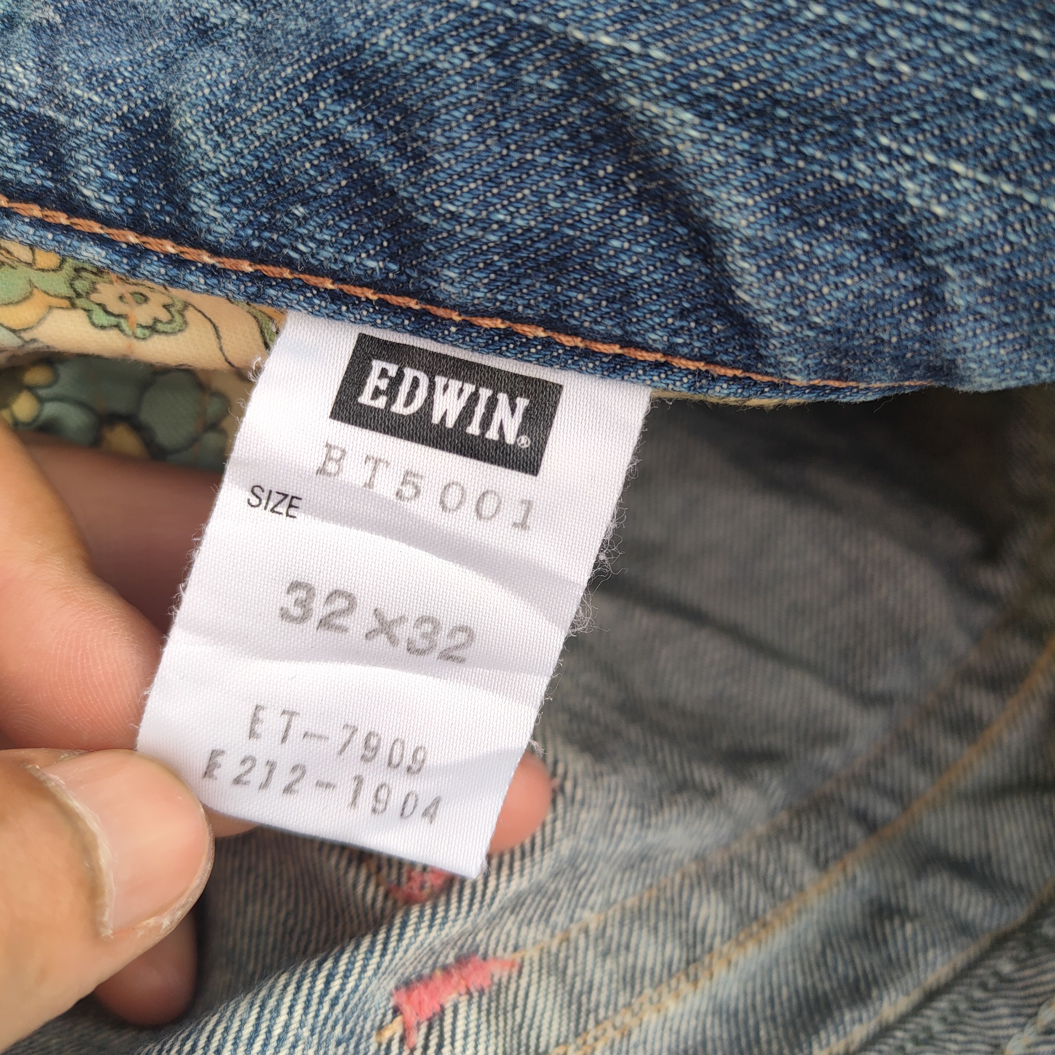 Edwin FLARE VINTAGE EDWIN BOOTCUT RIPPED DENIM JEANS PANTS Size US 35 - 15 Thumbnail