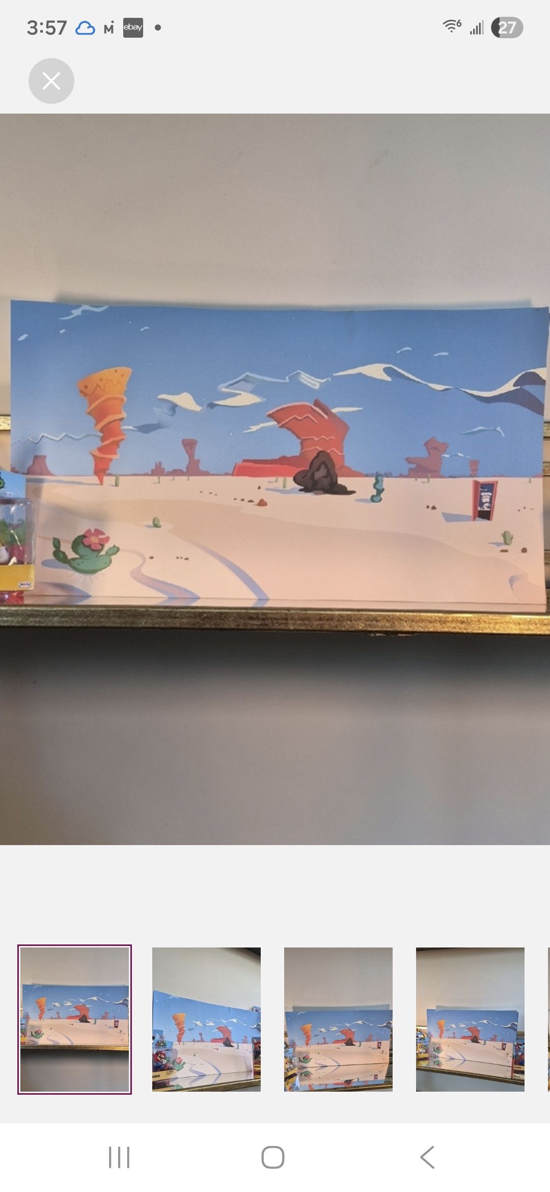 Other Super Mario Brothers Animation Cel Background Art Print Size ONE SIZE - 1 Thumbnail