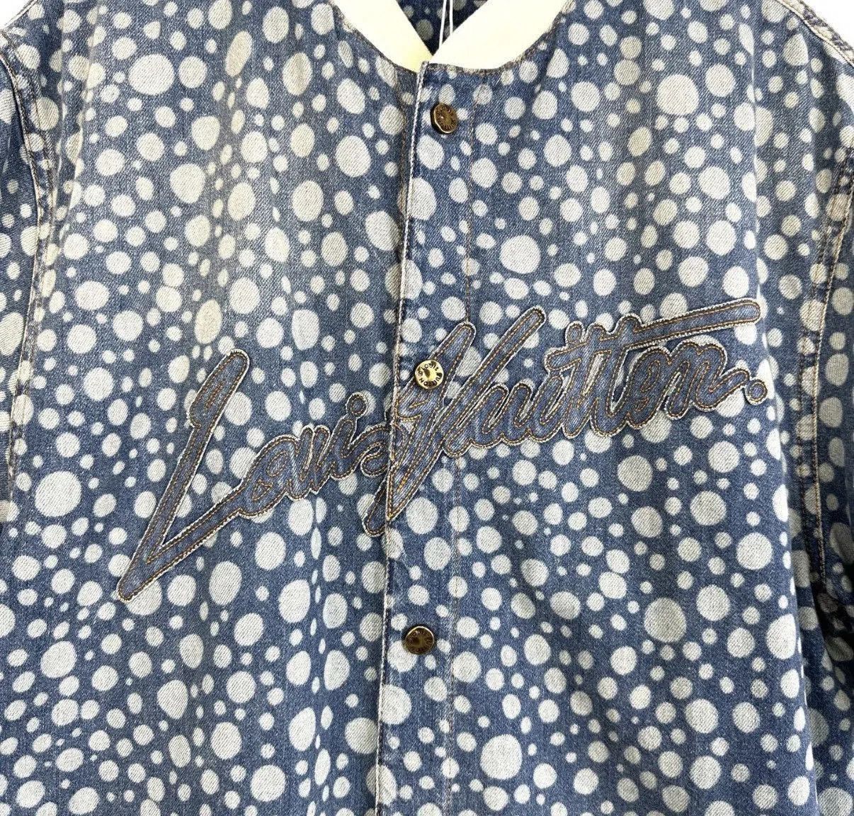 Louis Vuitton Blue Polka Dot Short Sleeve Button-Up Shirt L. Size US L / EU 52-54 / 3 - 6 Thumbnail