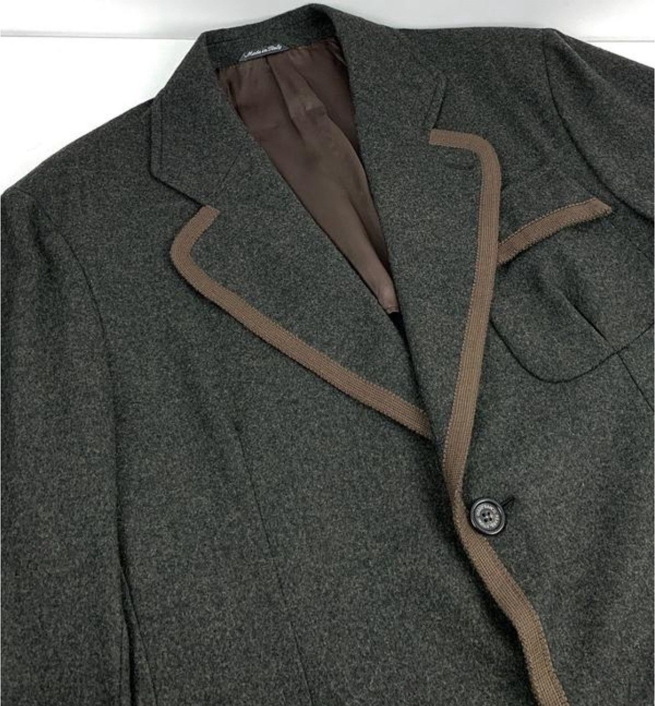 Gianfranco Ferre Men's wool jacket with buttons and pockets giafranco ferre Size US L / EU 52-54 / 3 - 3 Thumbnail