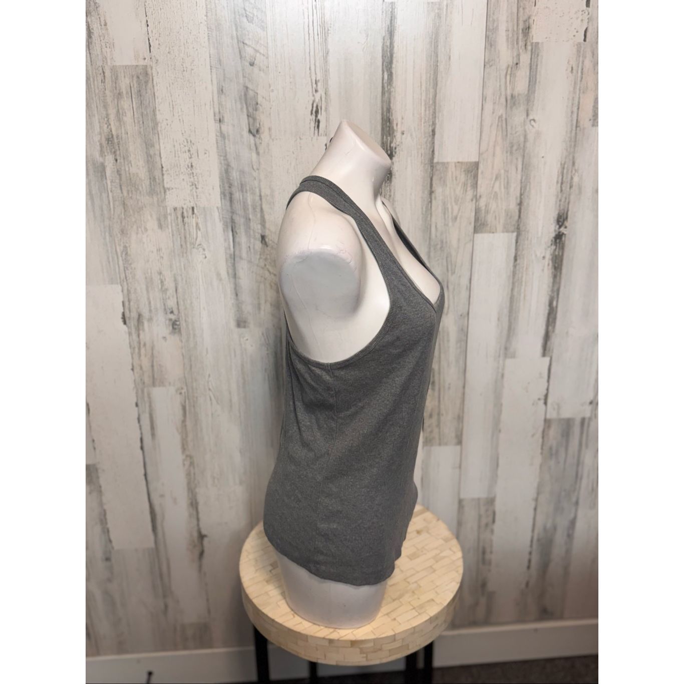 Other Wild Fable Gray Ribbed Tank Top XXL | Soft Stretchy Racerbac Size XXL / US 16-18 / IT 52-54 - 6 Thumbnail