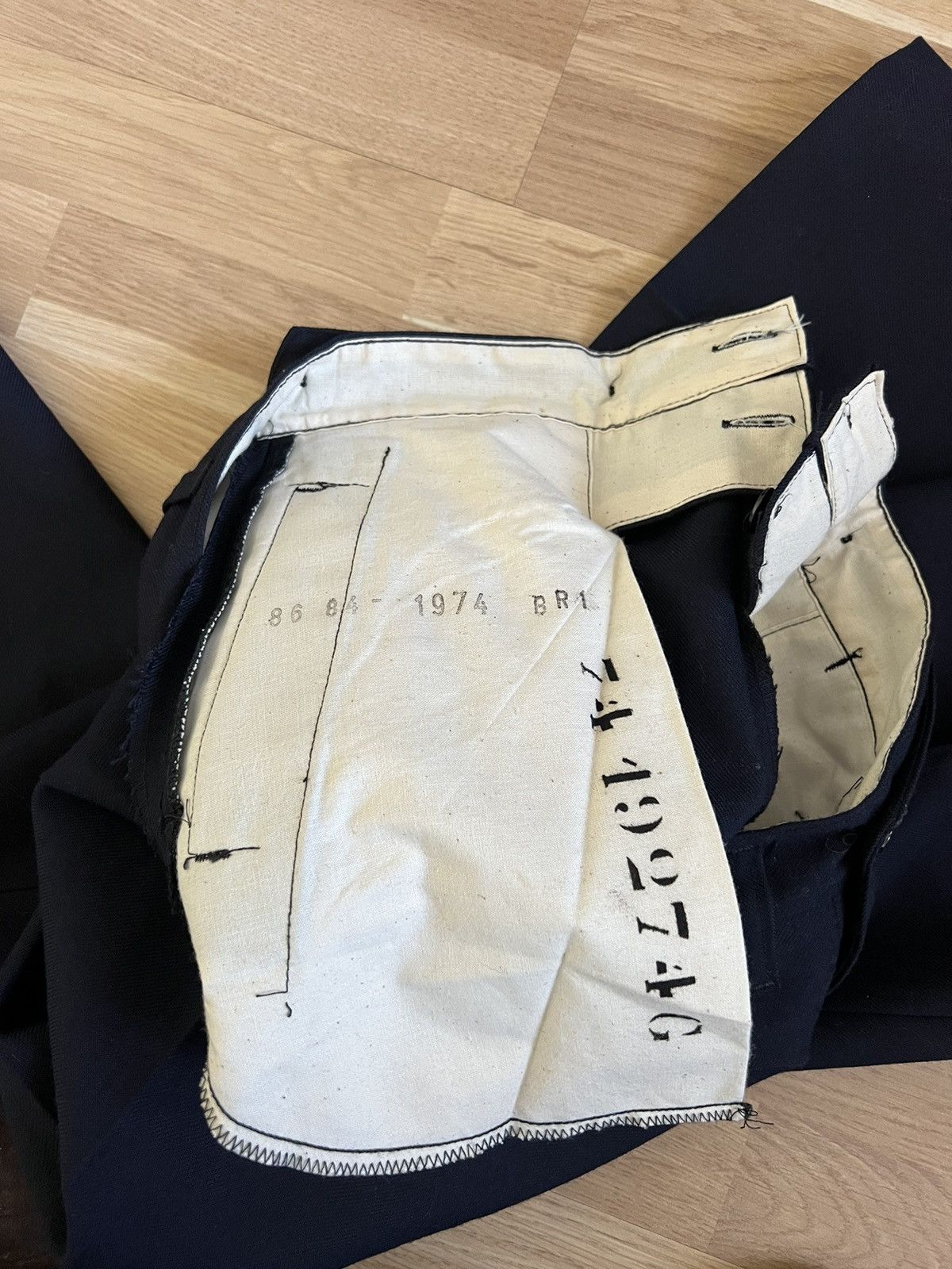 Other Vintage 70s workwear French wool pants army blue archive Size US 34 / EU 50 - 8 Thumbnail