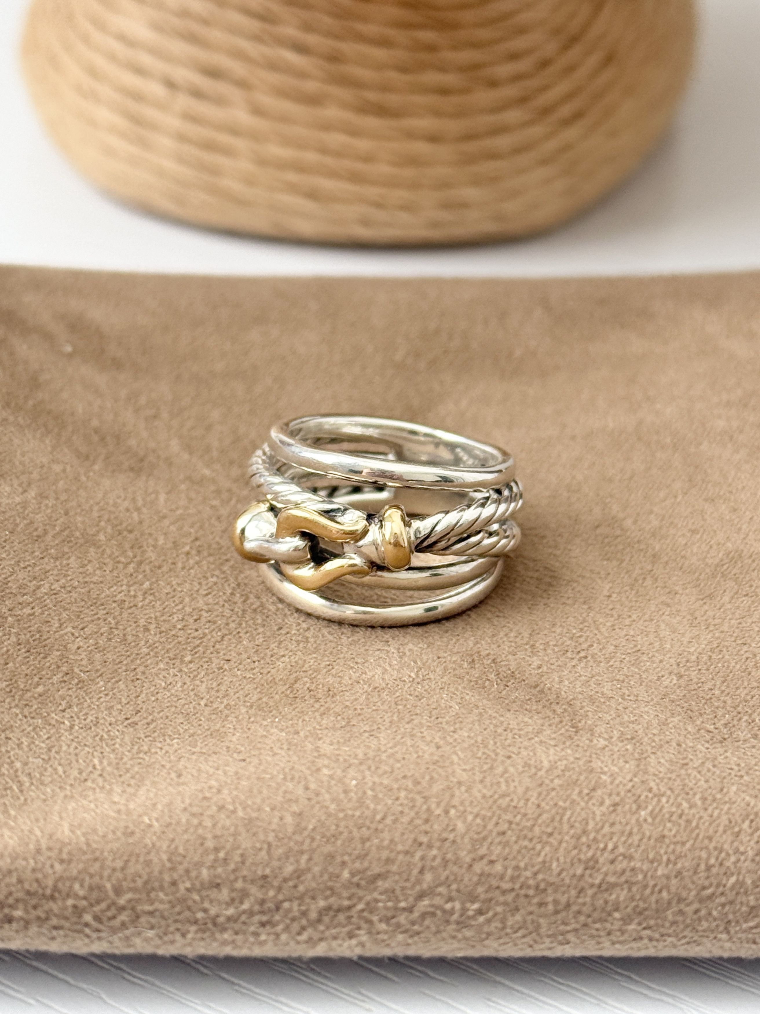 David Yurman david yurman sterling silver buckle ring Size ONE SIZE - 1 Thumbnail