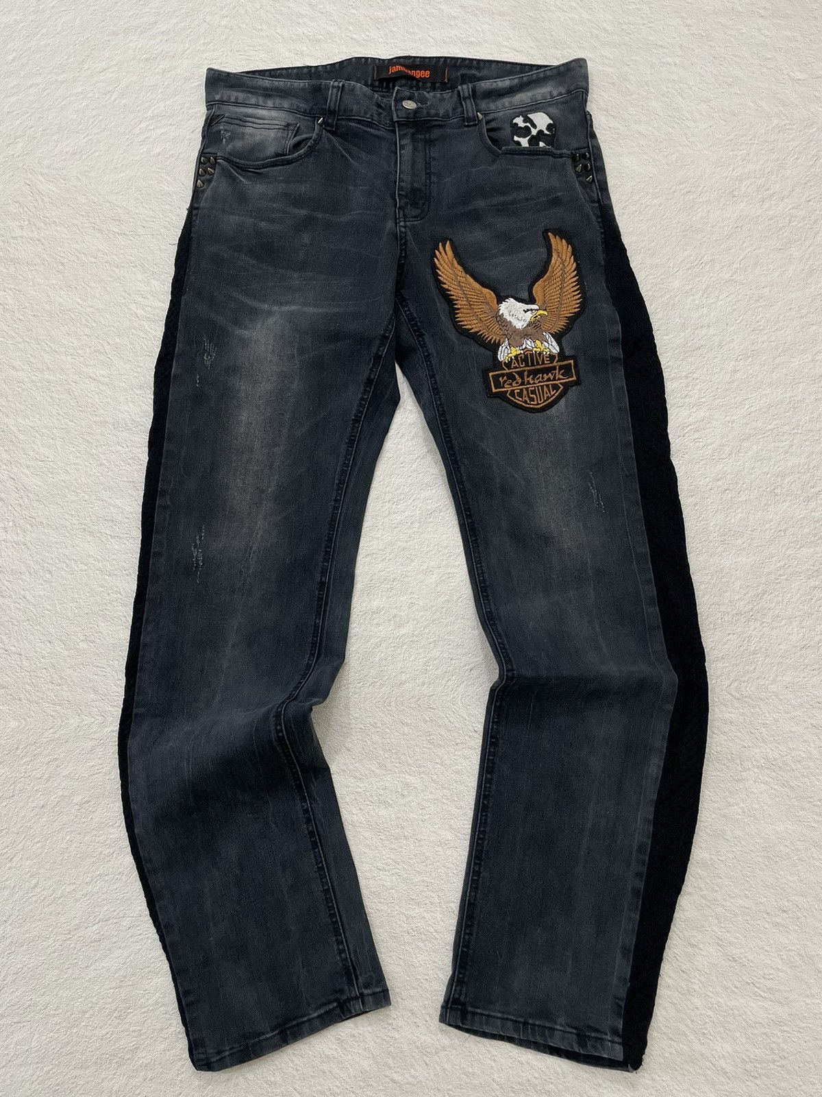 Hysteric Glamour 2000s jambange japan Wash studet denim y2k style Size US 32 / EU 48 - 1 Thumbnail