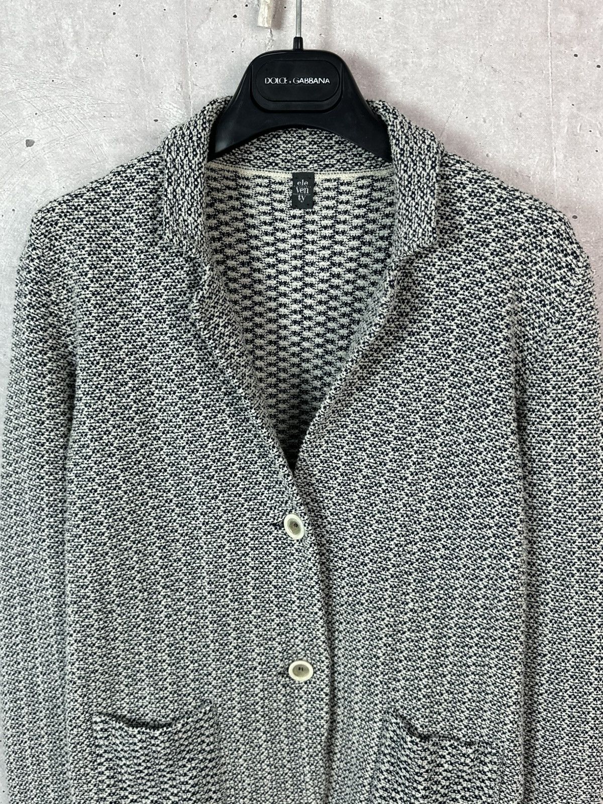 Eleventy Eleventy Knit Made in Italy Cotton Blend Women’s Blazer Size S / US 4 / IT 40 - 2 Thumbnail