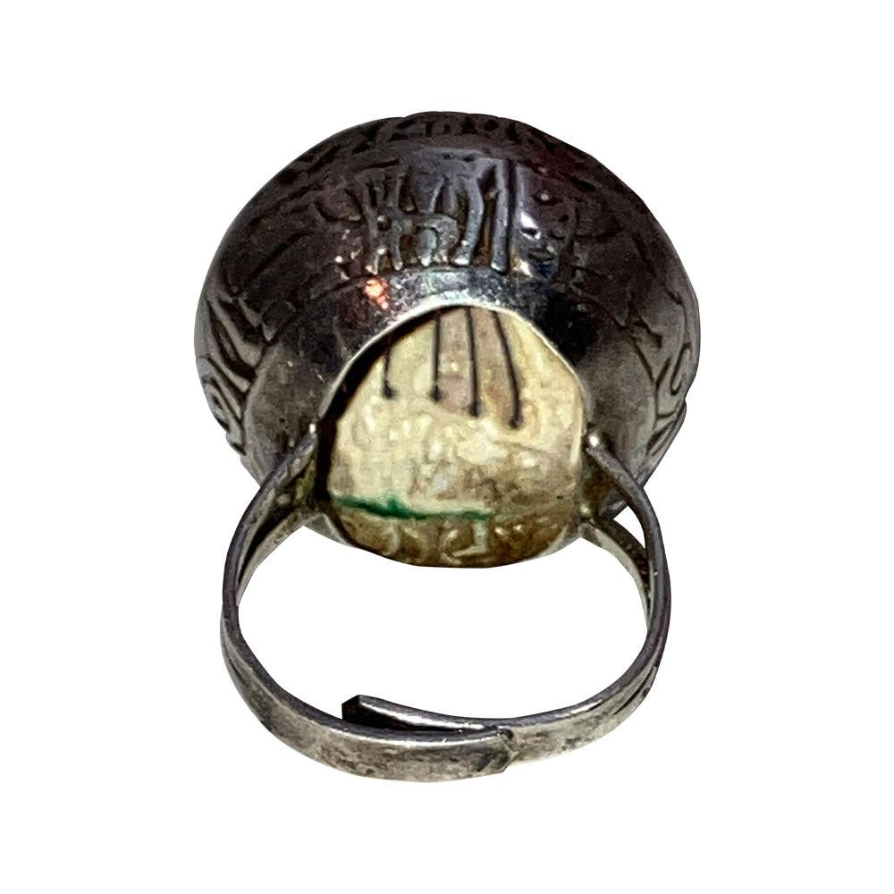Designer Hand Made Peruvian Sterilng Calender Dome Ring Size ONE SIZE - 4 Thumbnail