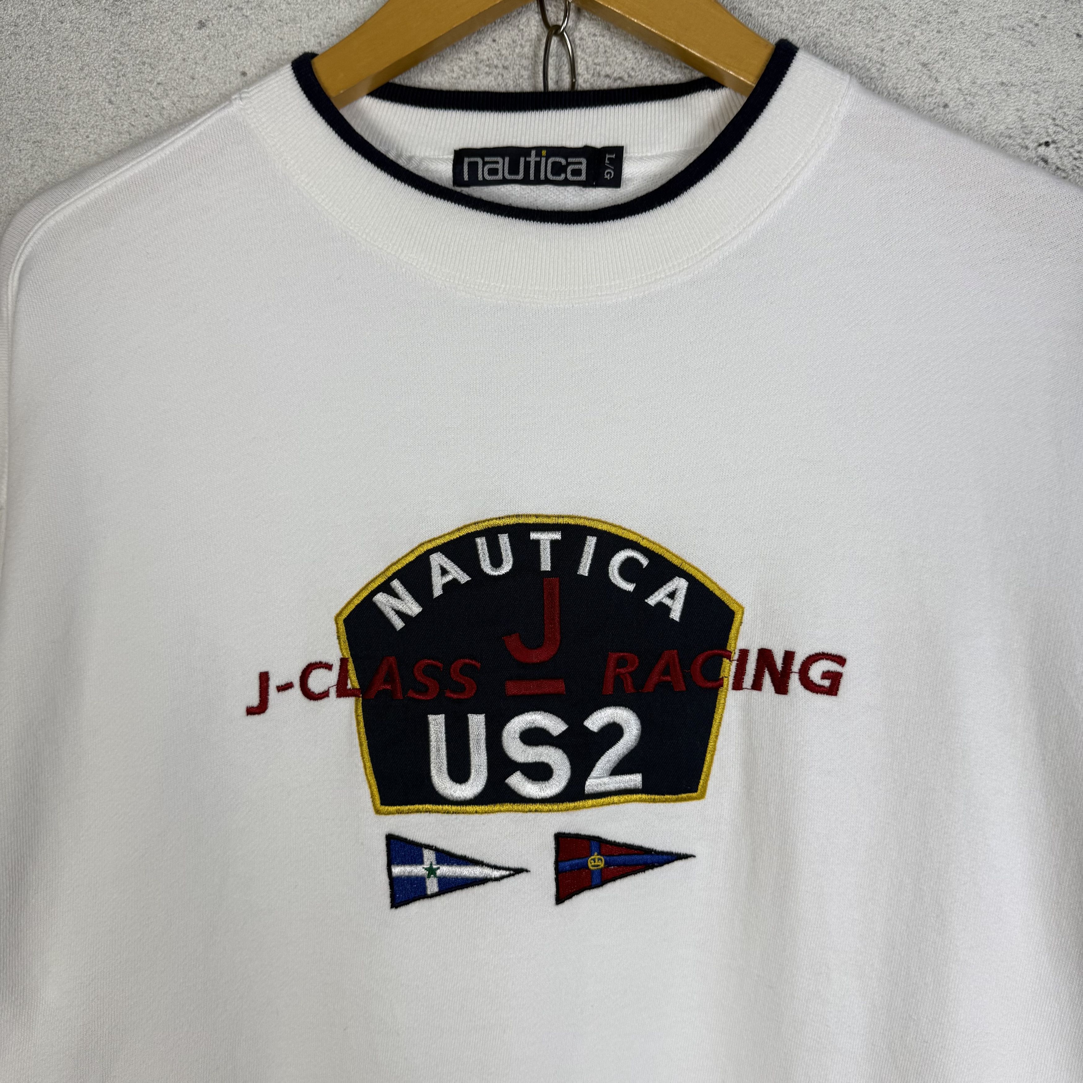 Nautica Vintage Nautica J-Class Racing Sweatshirt Crewneck Size US L / EU 52-54 / 3 - 2 Thumbnail