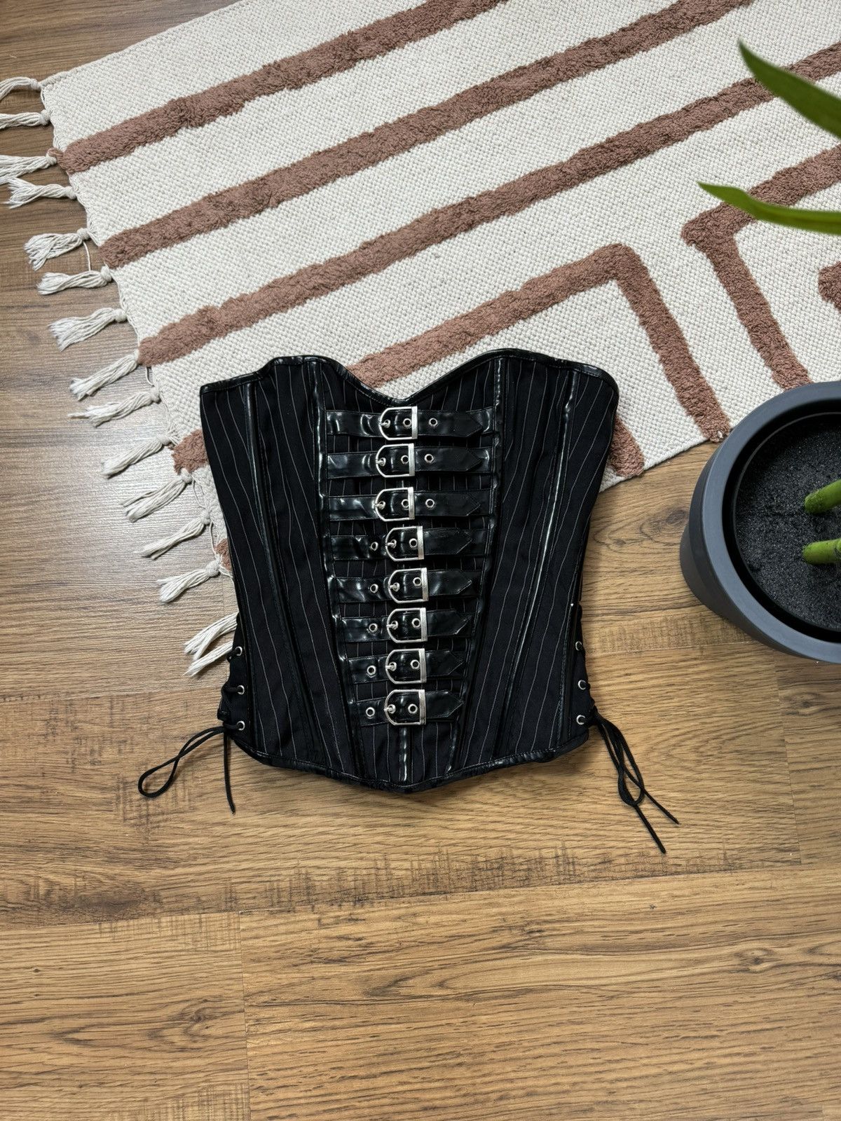 Vintage VIVIENNE WESTWOOD STYLE BURLESKA GRUNGE CORSET Size L / US 10 / IT 46 - 3 Thumbnail